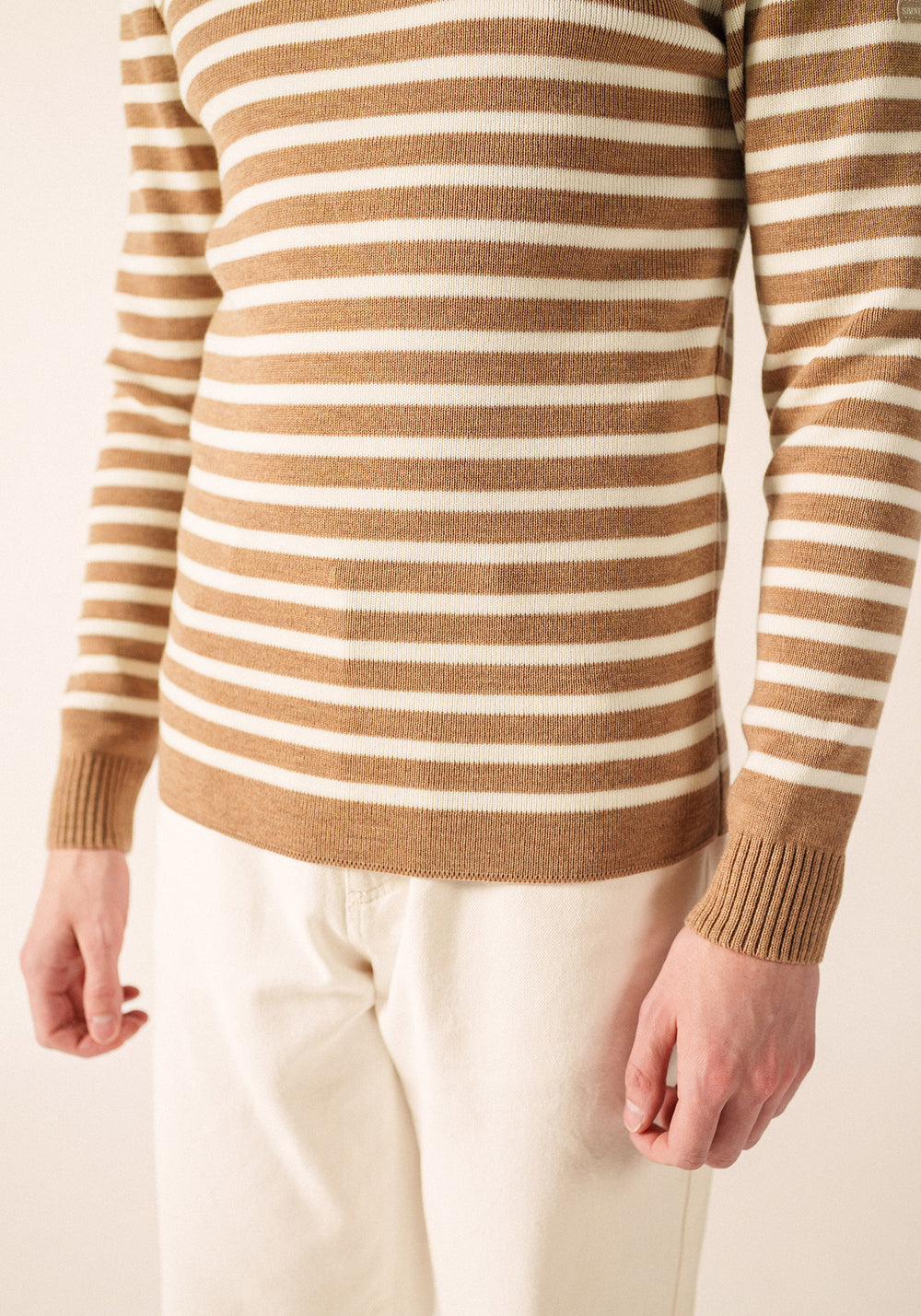 Pull marin Rochefort (BEIGE FONCE/ECUME)