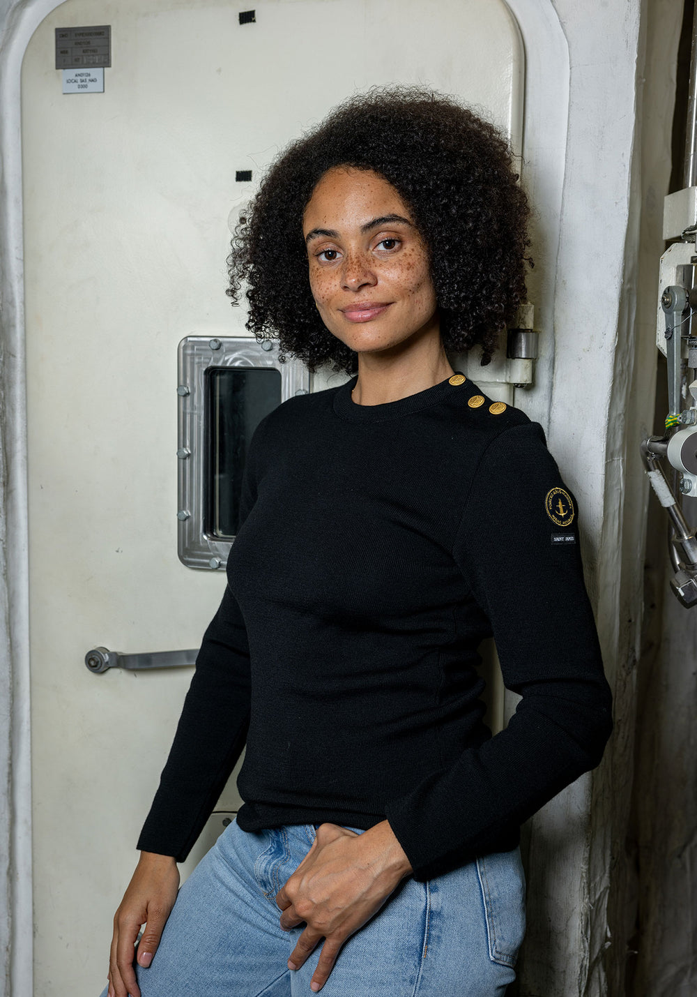 Pull marin Astrolabe x Marine nationale (NOIR)