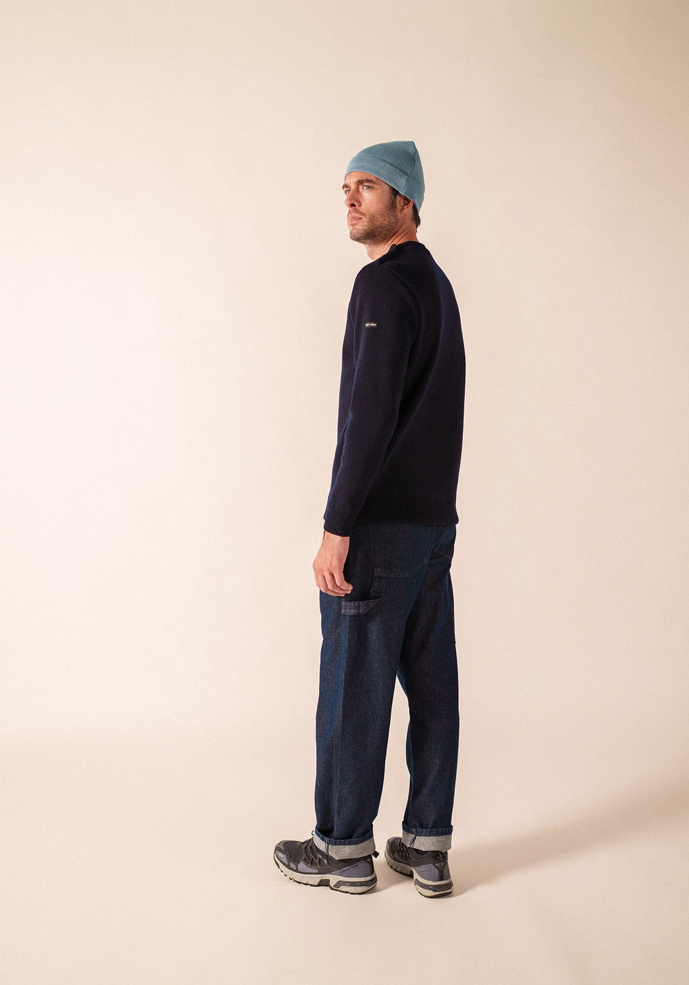 Pull marin uni Marinier - coupe confort (MARINE)
