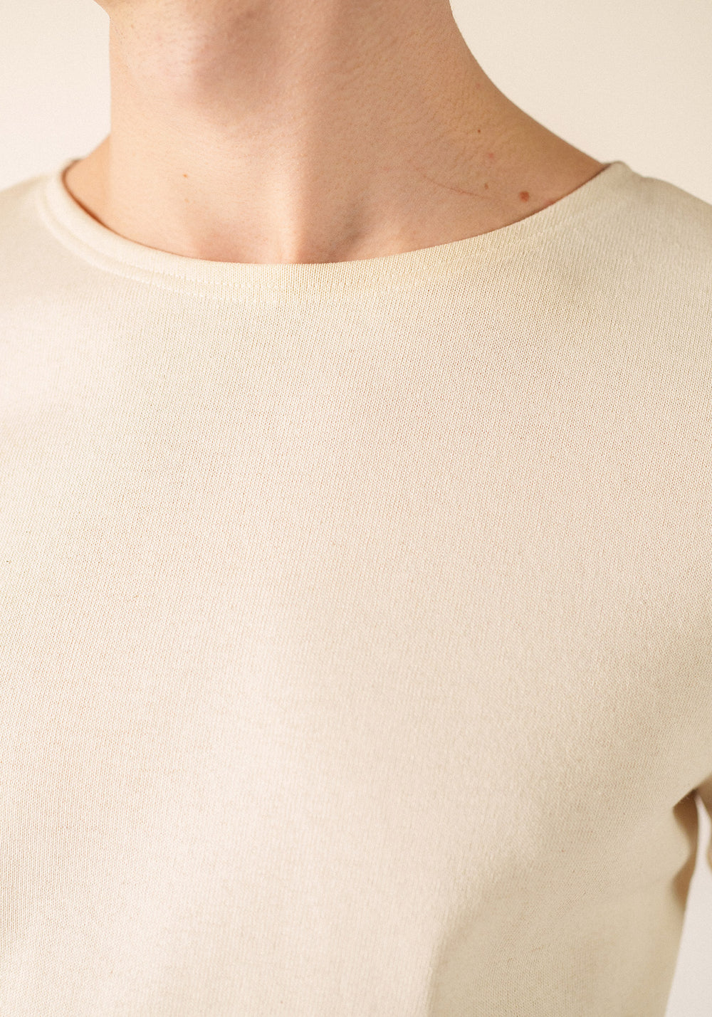 Marinière Méridien coudières (ECRU/NAVY/ECRU)