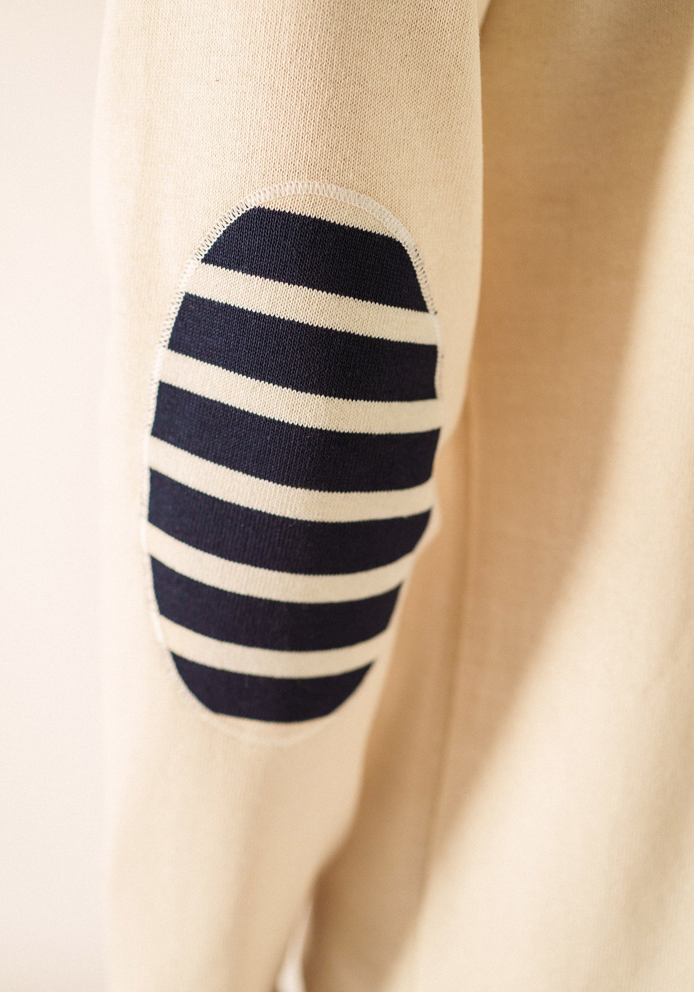 Marinière Méridien coudières (ECRU/NAVY/ECRU)