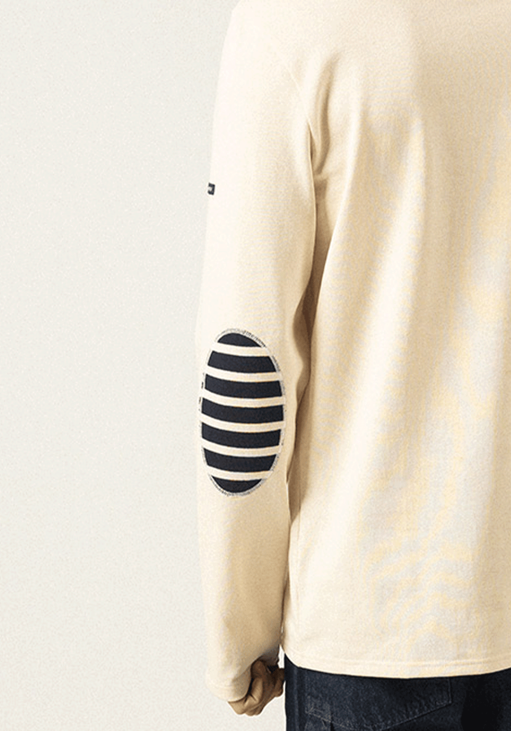 Marinière Méridien coudières (ECRU/NAVY/ECRU)