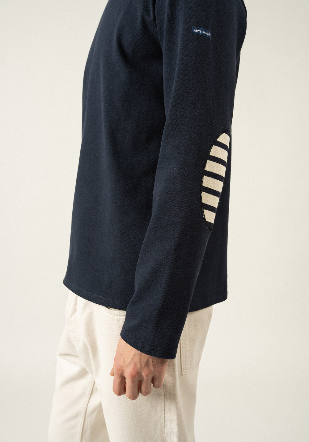 Marinière Méridien coudières (NAVY/ECRU/NAVY)