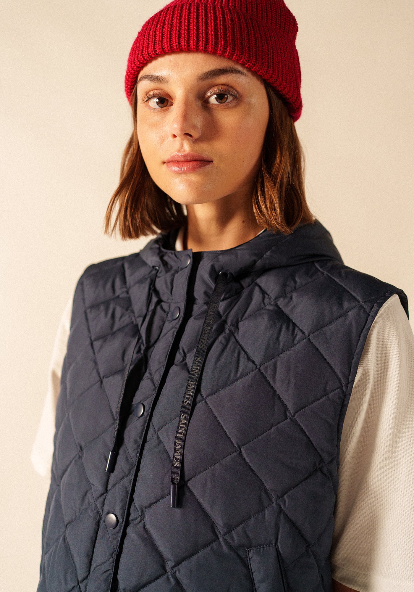 Bonnet uni Perlé - en laine (MEDOC)