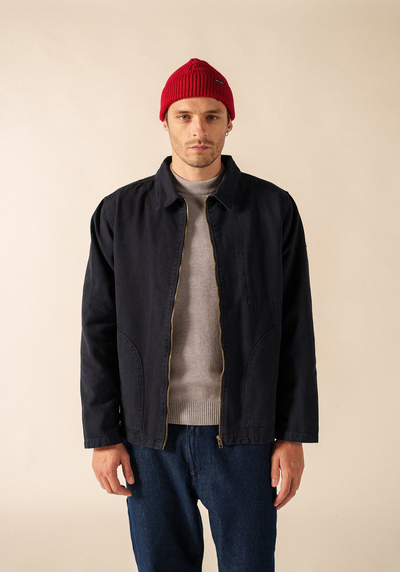 Bonnet uni Perlé - en laine (MEDOC)