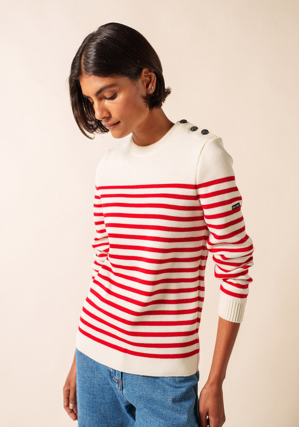 Pull marin Rochefort (ECUME/ROUGE)