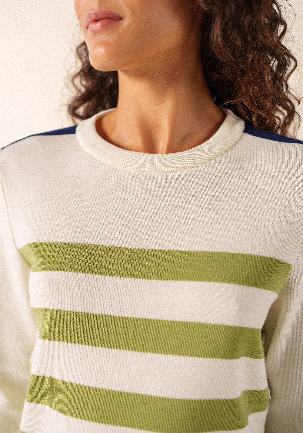 Pull Chausey (BLANC/OIL/INSIGNE)
