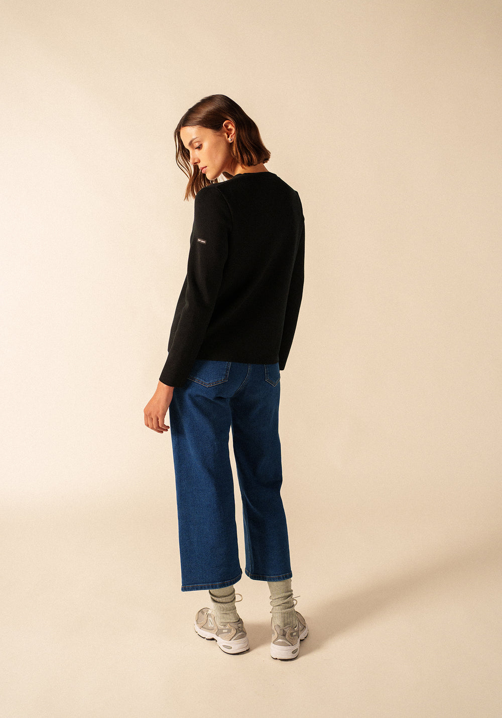 Gilet Brevands - en laine mérinos (NOIR)