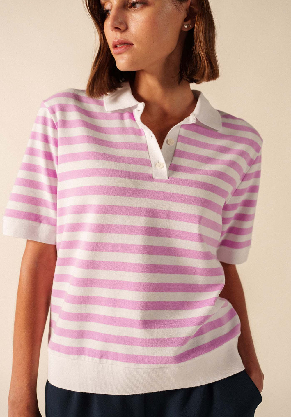 Polo Carola (BLANC/NACRE)