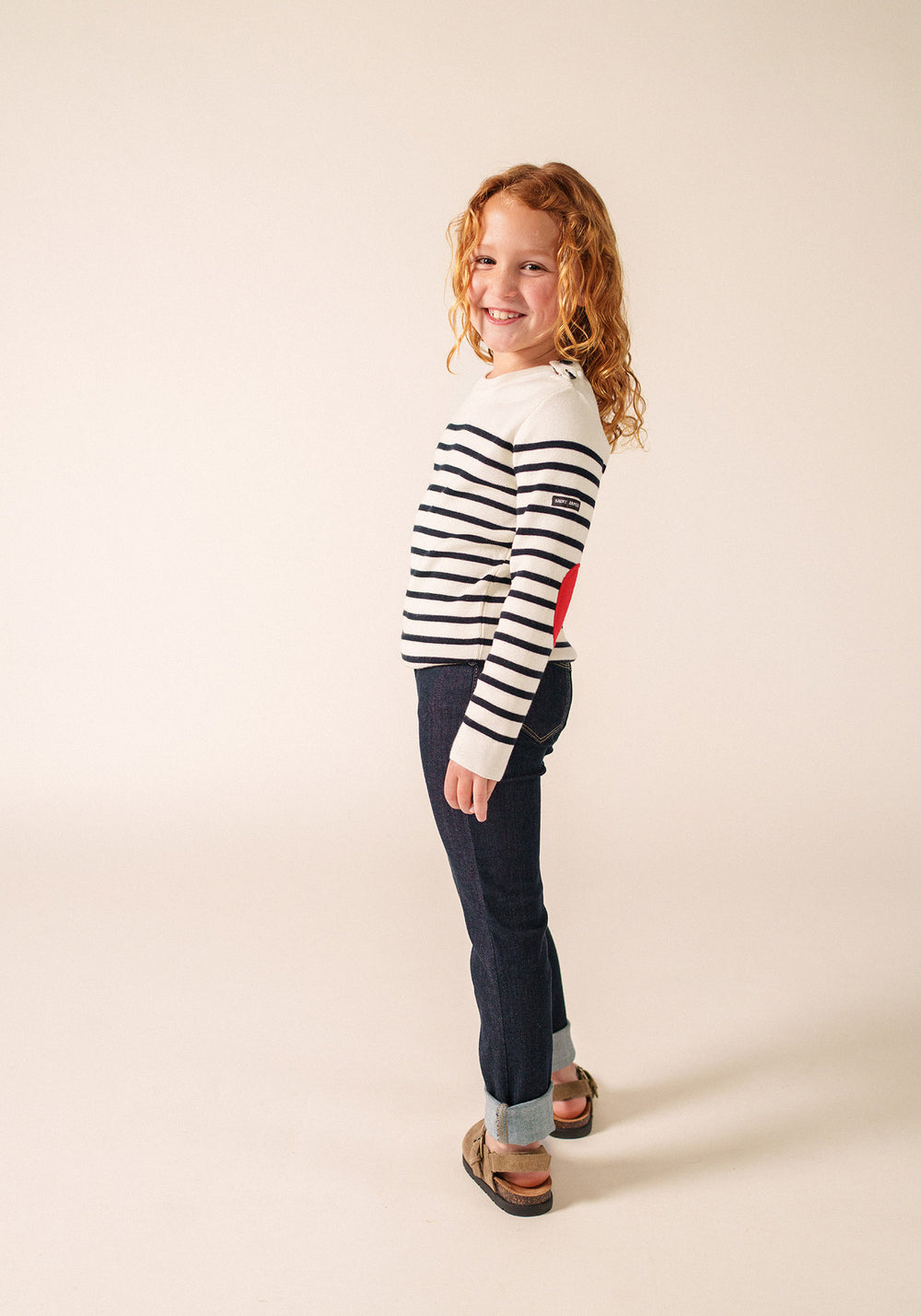 Pull Brégançon Pop enfant (ECUME/NAVY/TULIPE)