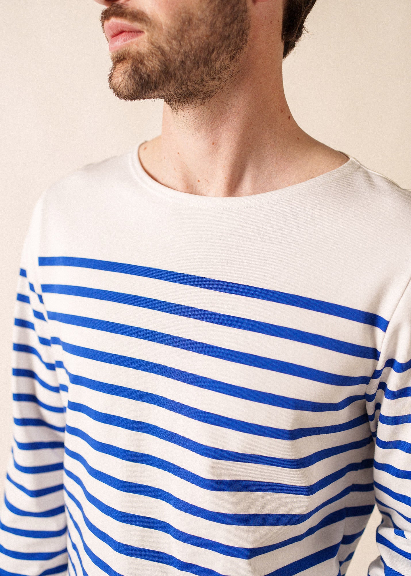 【SAINT JAMES】NAVAL NEIGE/GITANE T6 Marinière authentique Naval en coton peigné | SAINT JAMES site
