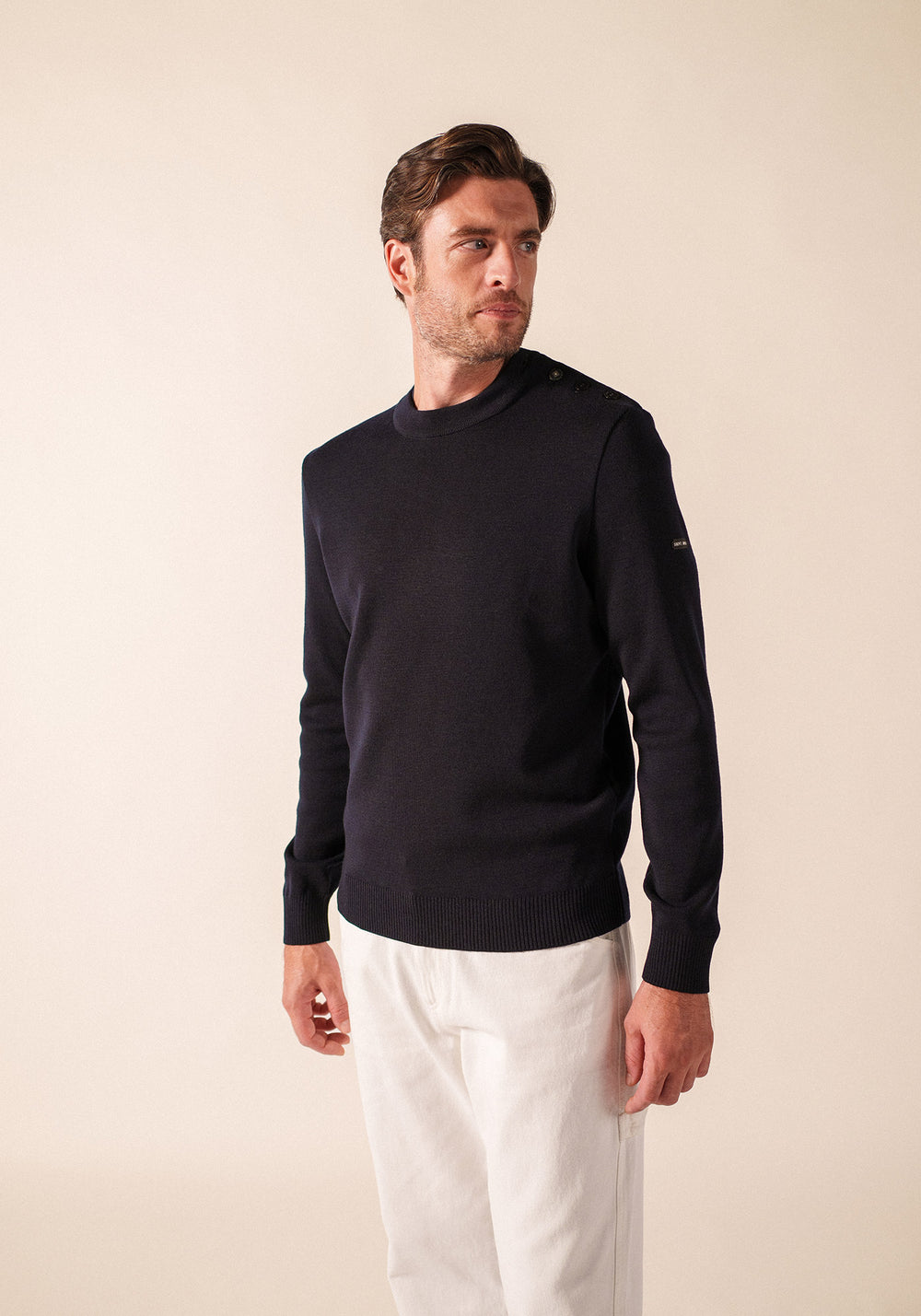 Pull Mondiovision x La tour Eiffel (NAVY/ECUME)