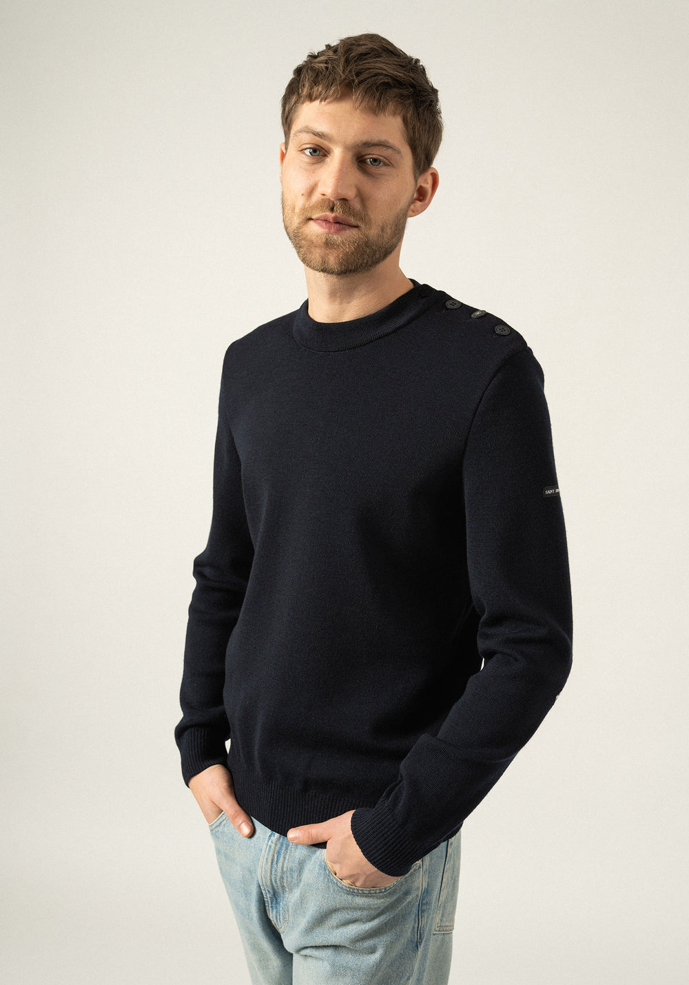 Pull Mondiovision x La tour Eiffel (NAVY/ECUME)