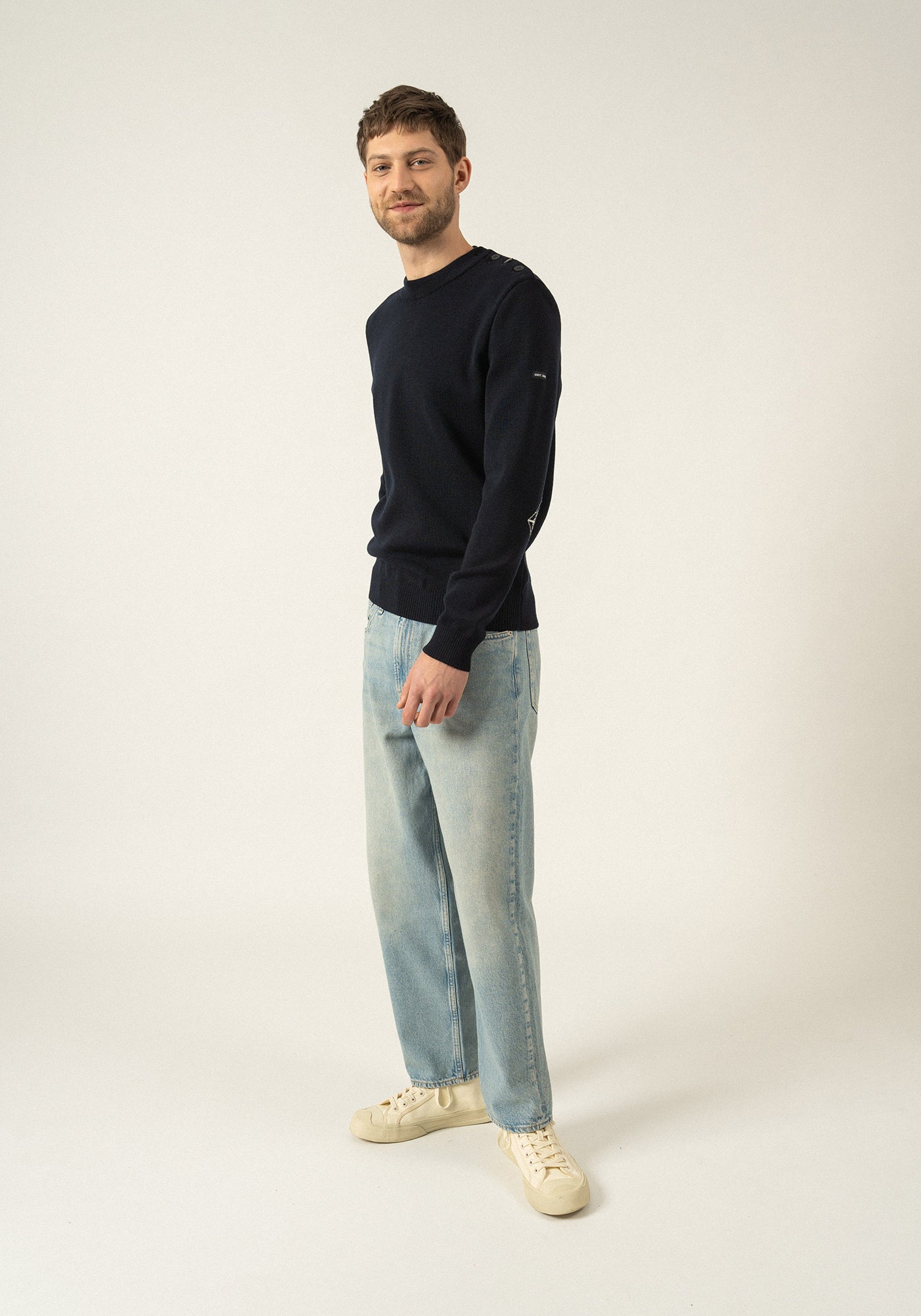 Pull Mondiovision x La tour Eiffel (NAVY/ECUME)