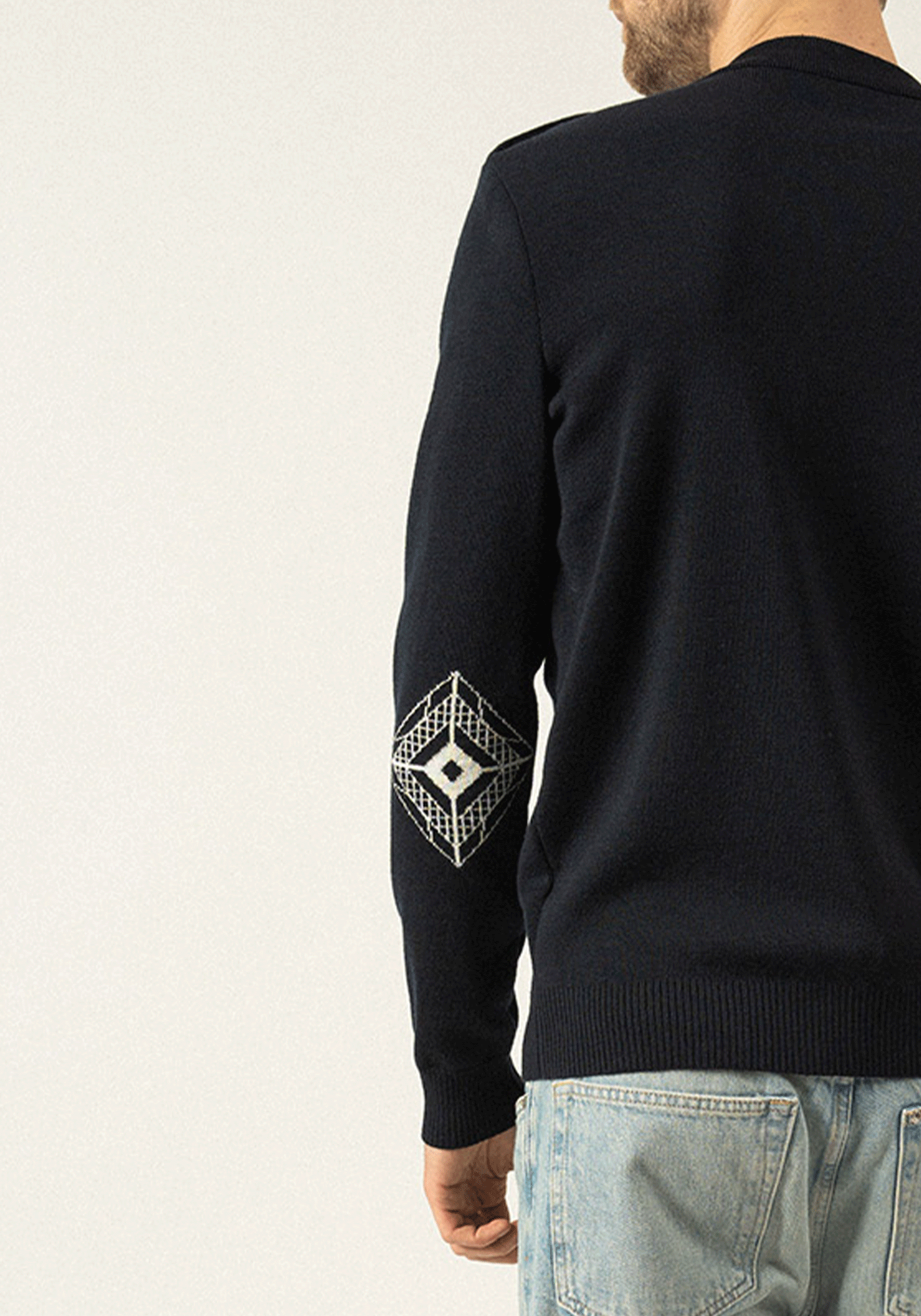 Pull Mondiovision x La tour Eiffel (NAVY/ECUME)