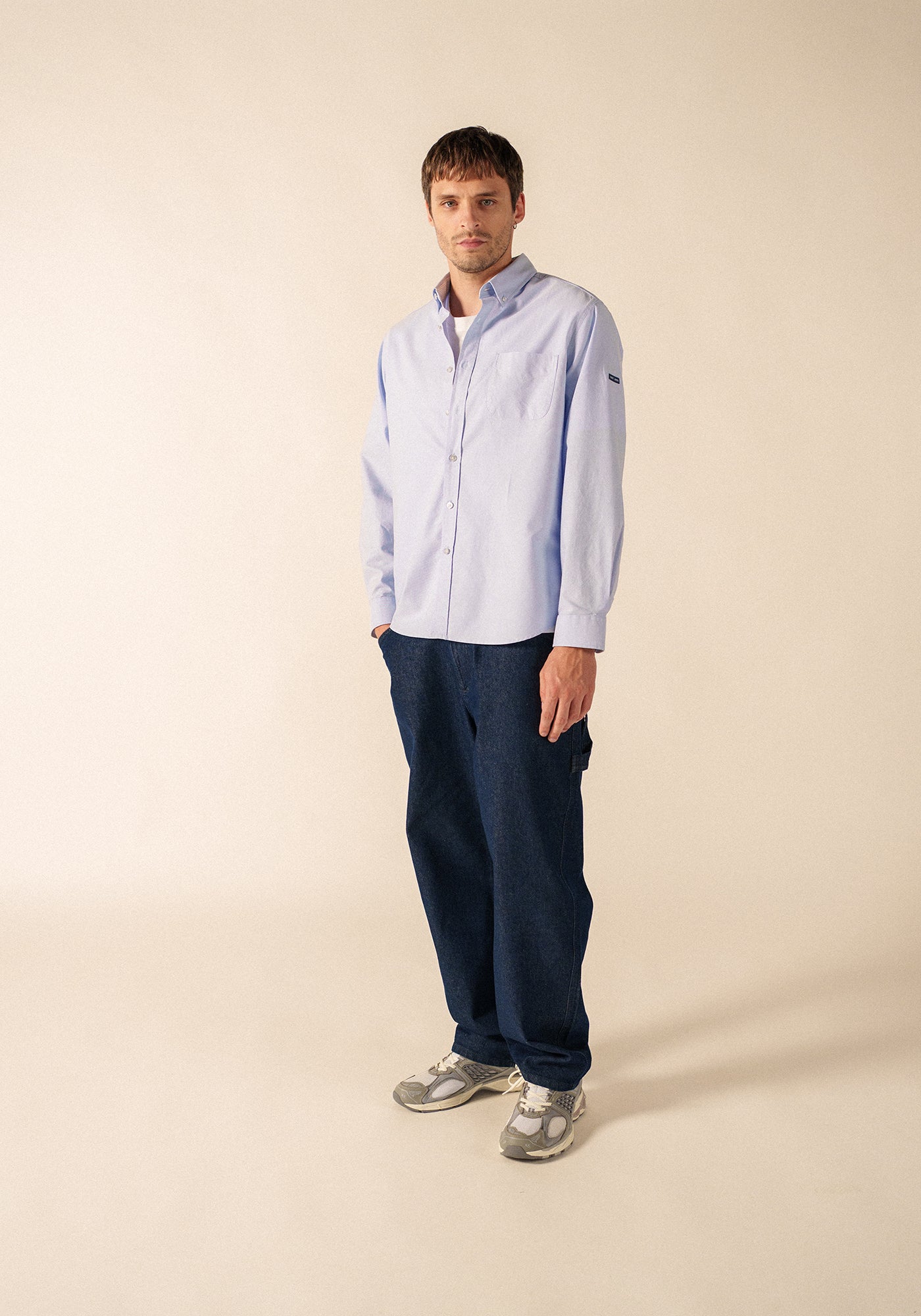 Chemise manches longues Amboise - en coton (CIEL)