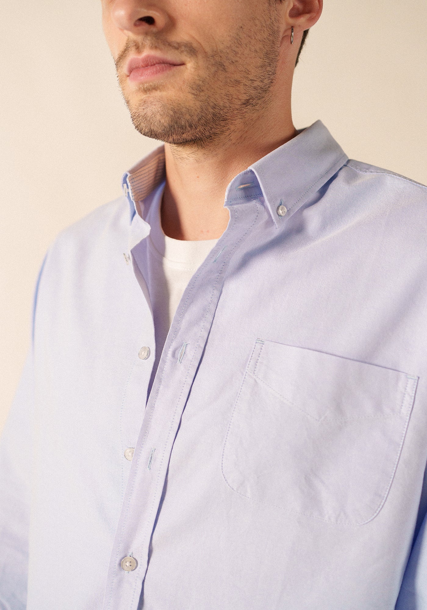 Chemise manches longues Amboise - en coton (CIEL)