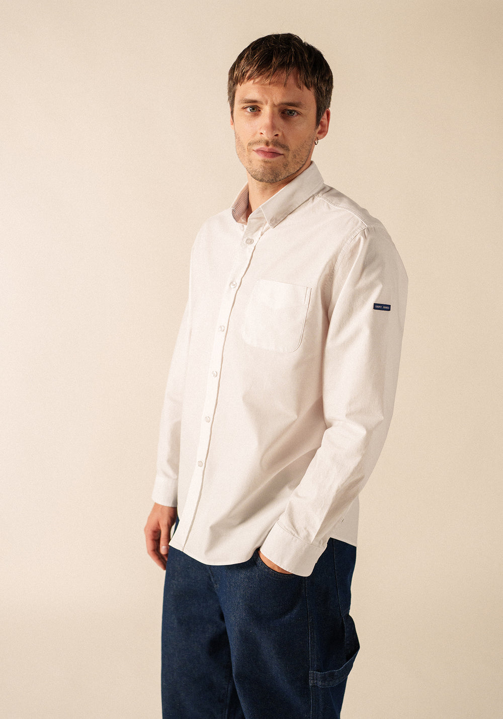 Chemise manches longues Amboise - en coton (BLANC)