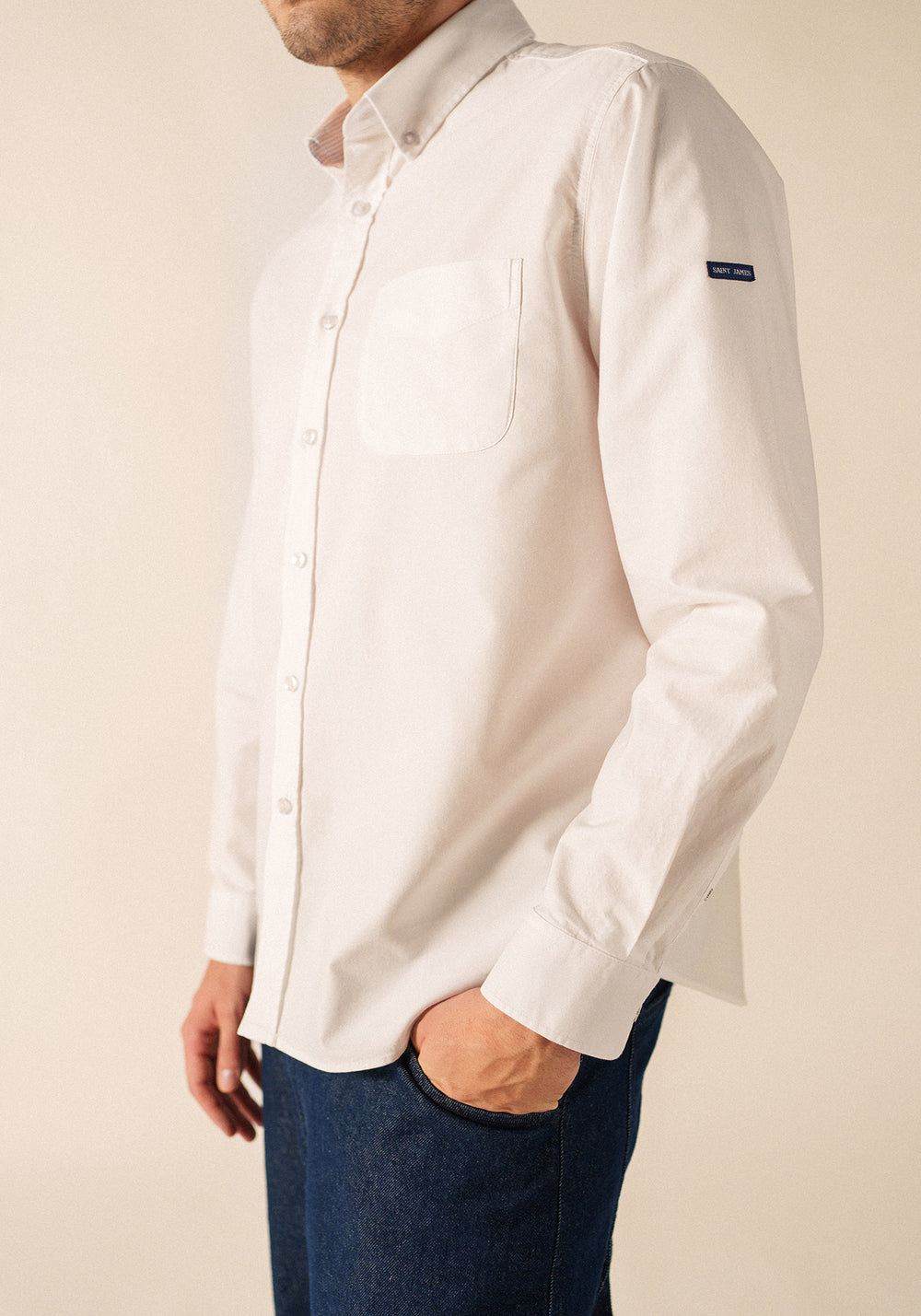Chemise manches longues Amboise - en coton (BLANC)