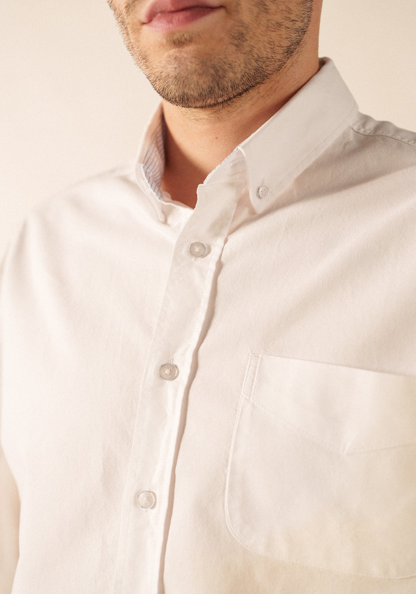 Chemise manches longues Amboise - en coton (BLANC)