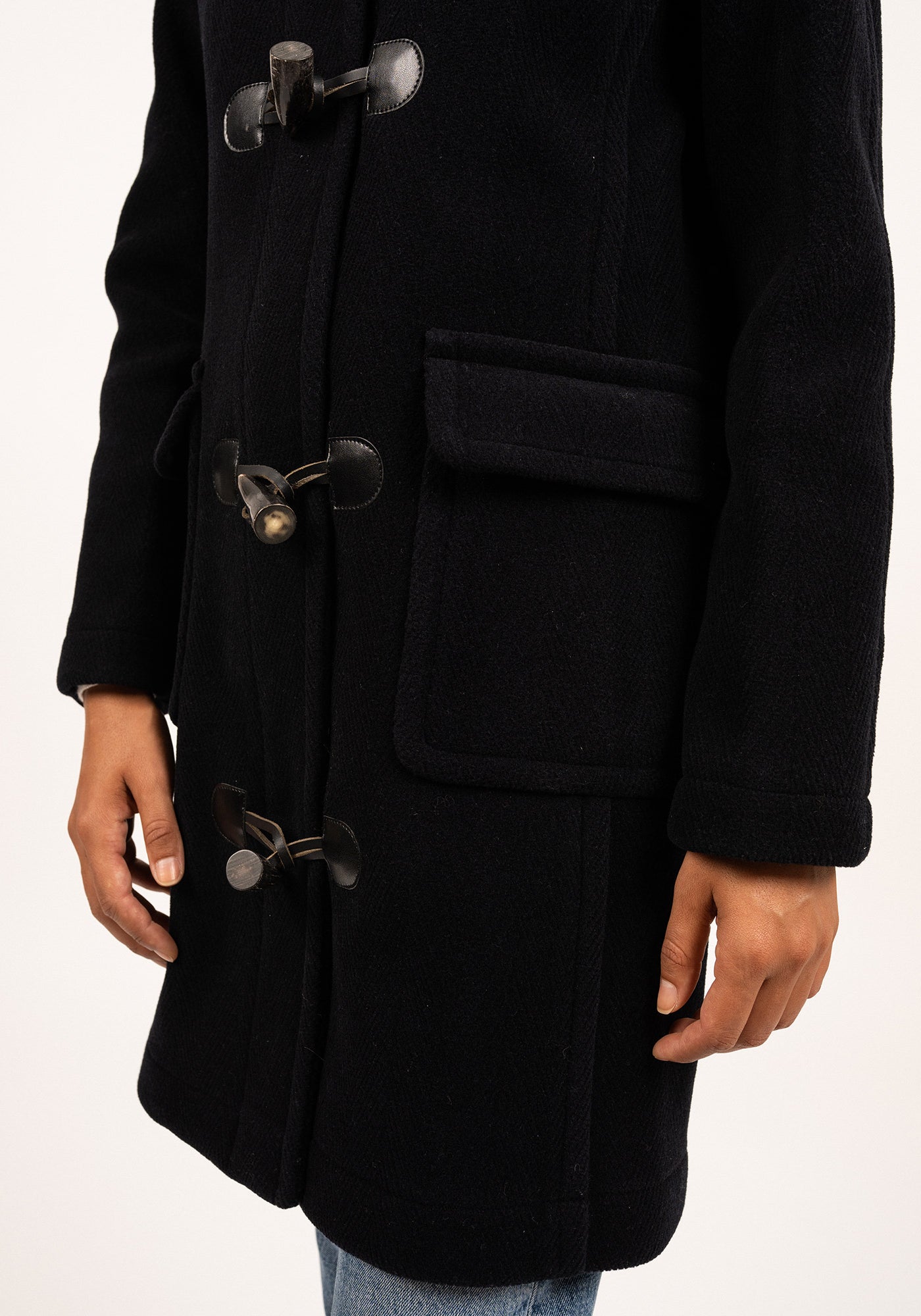 Duffle-coat Venus - en drap de laine (NAVY)