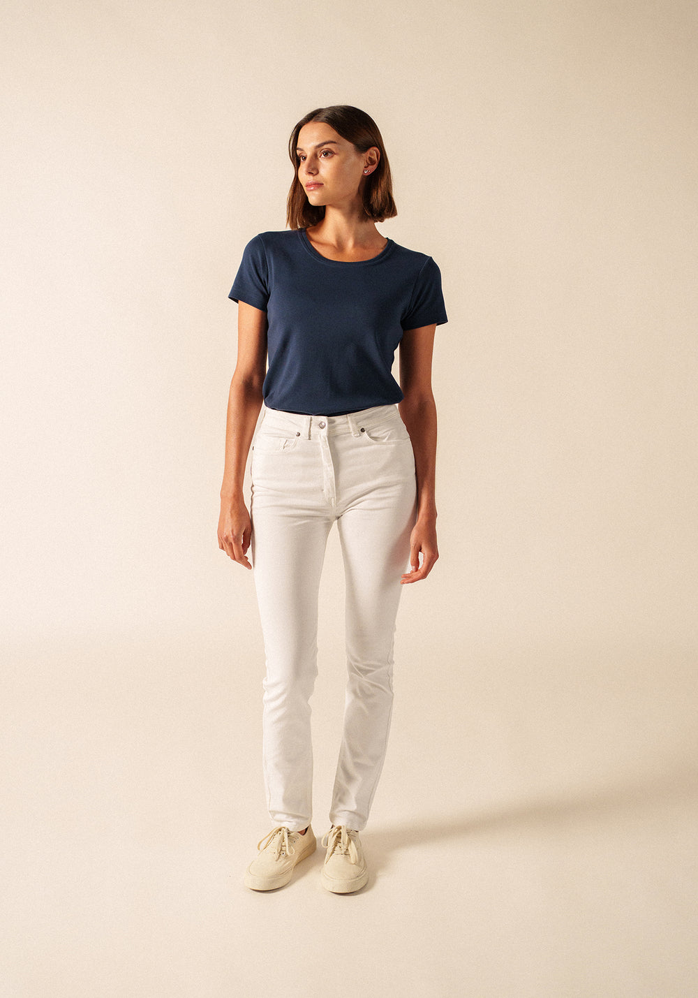 Pantalon Mimosa Couleur (BLANC)