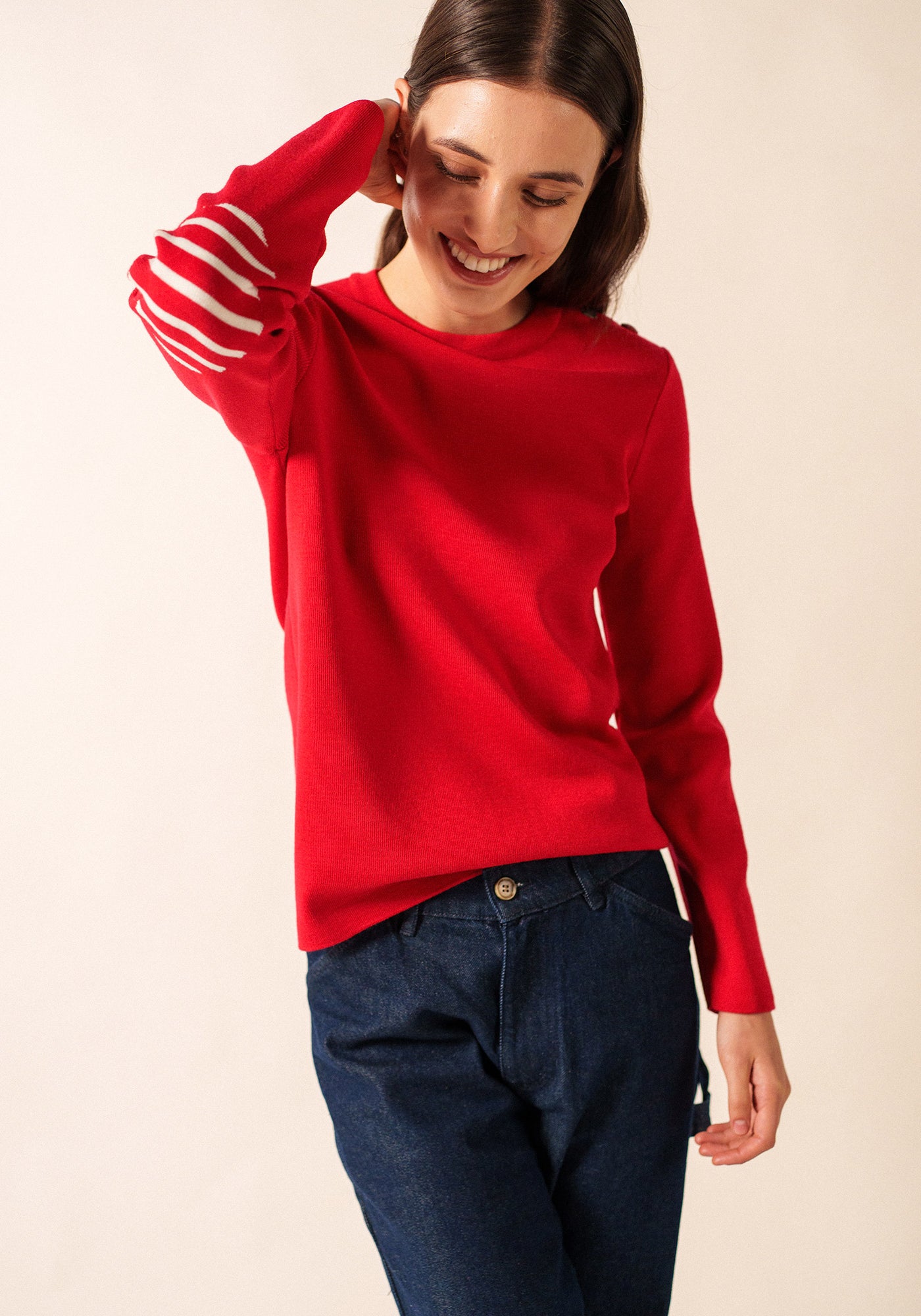 GYMBOREE joli pull avec col rouge baleine taille 3/98 neuf ST817 GYMBOREE joli pull avec col rouge baleine taille 3/98 neuf ST817