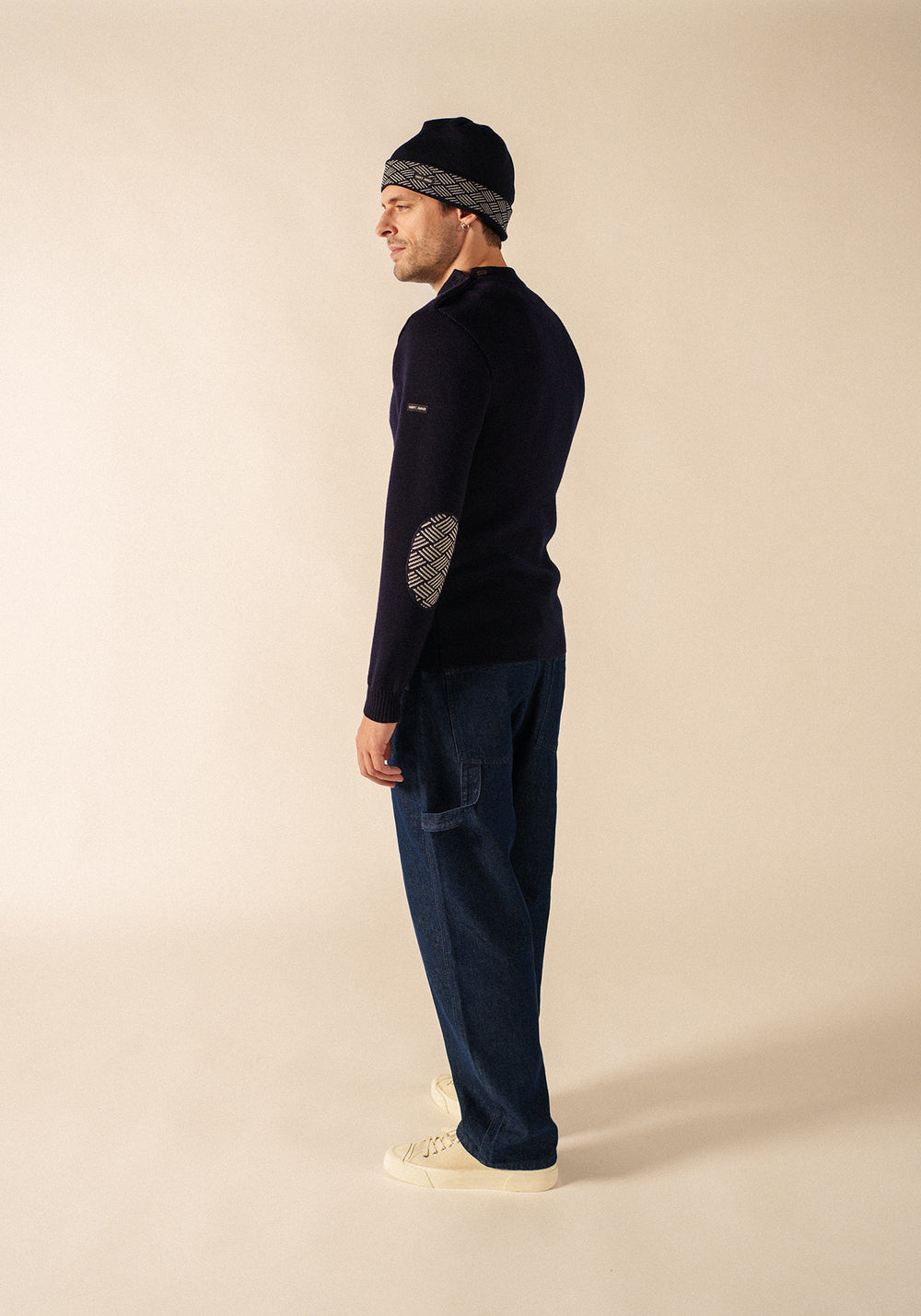 Pull marin Matelot Equipage (MARINE/ECRU)