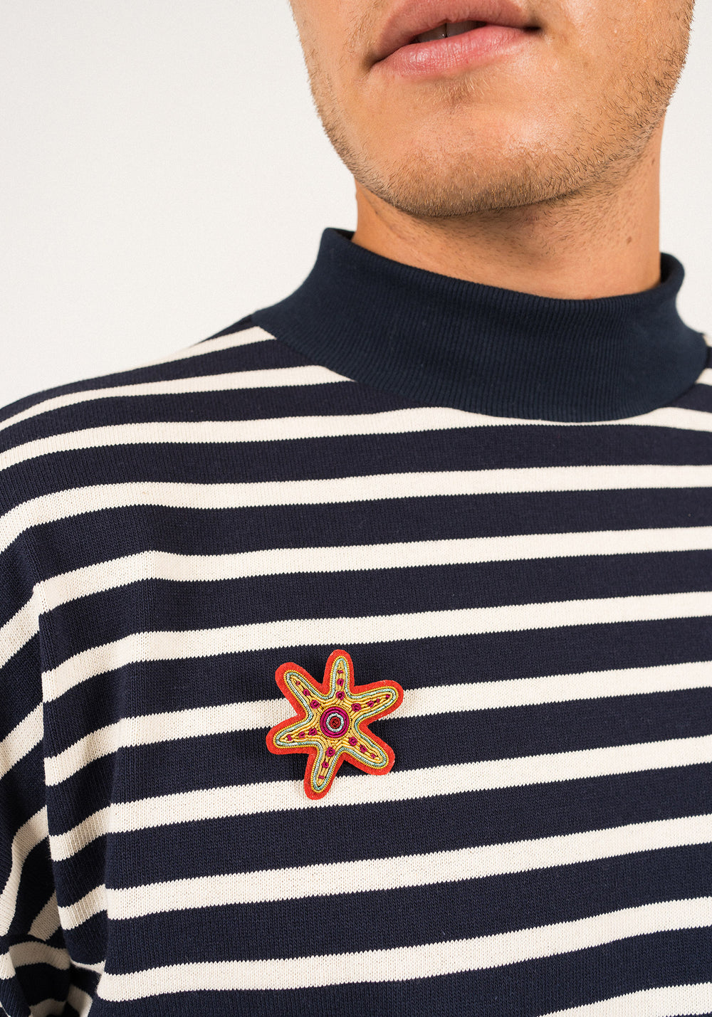 Broche brodée Etoile de mer - SAINT JAMES x Macon & Lesquoy (MULTICO)