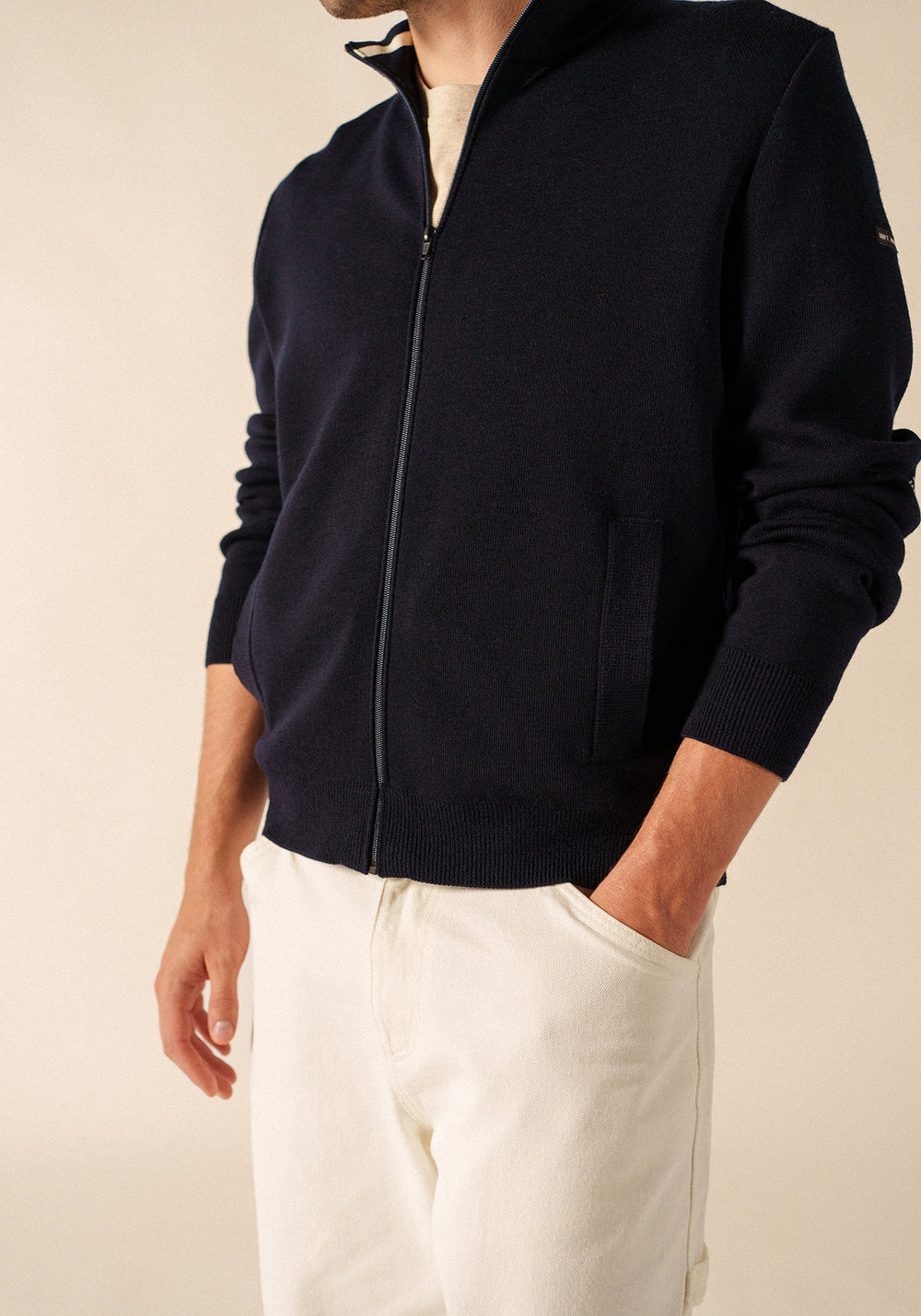 Cardigan zippé Equipage (NAVY)