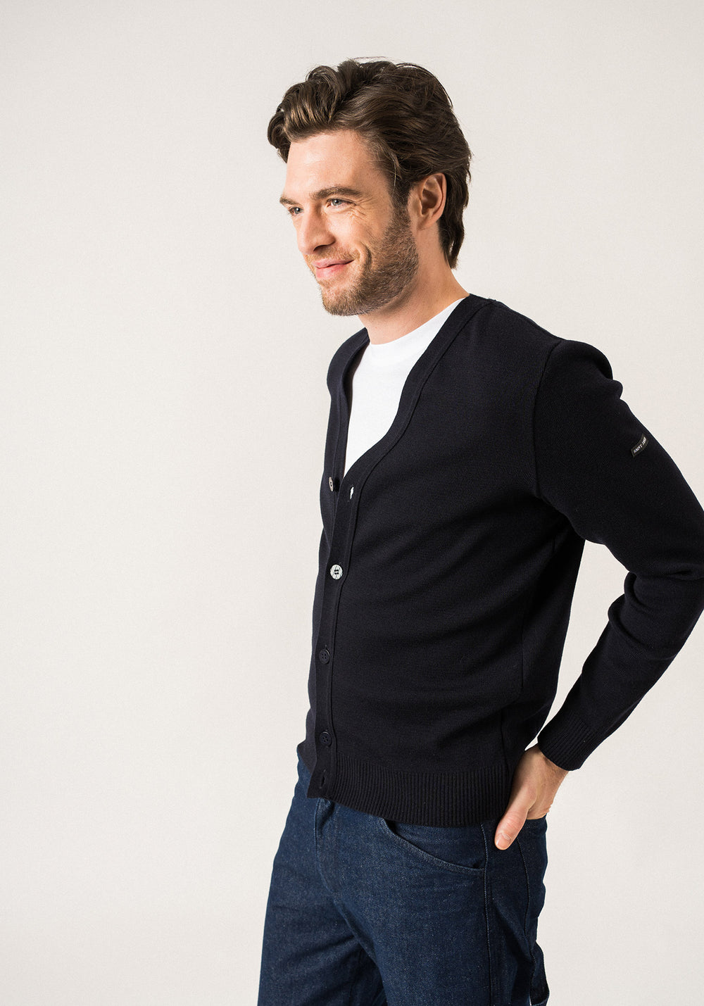 Cardigan Equipage (NAVY/ECUME)