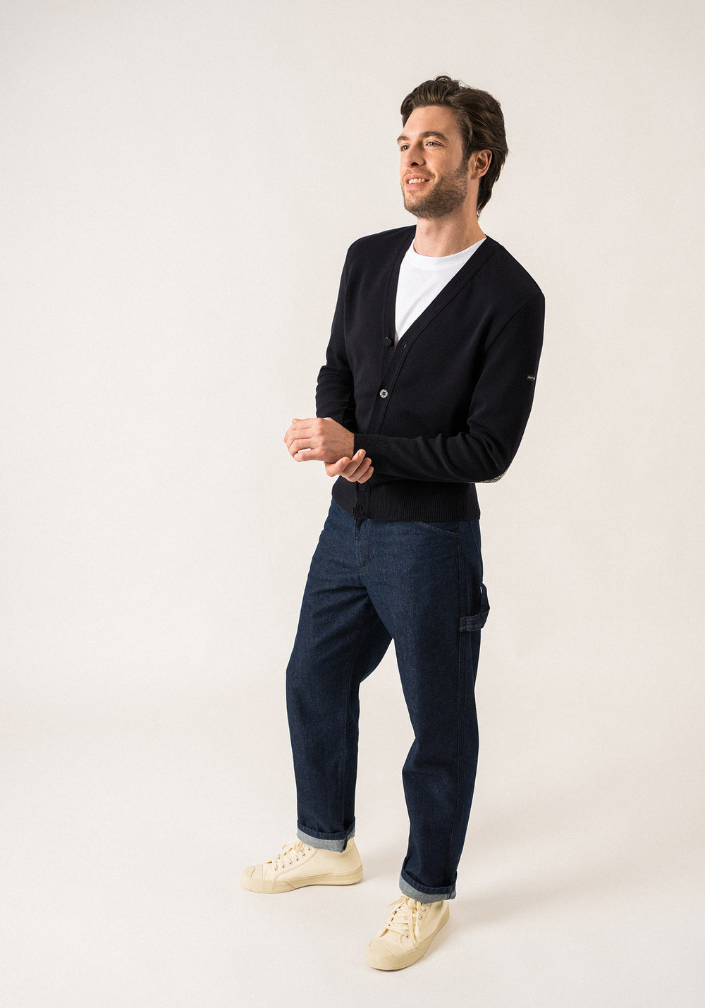 Cardigan Equipage (NAVY/ECUME)