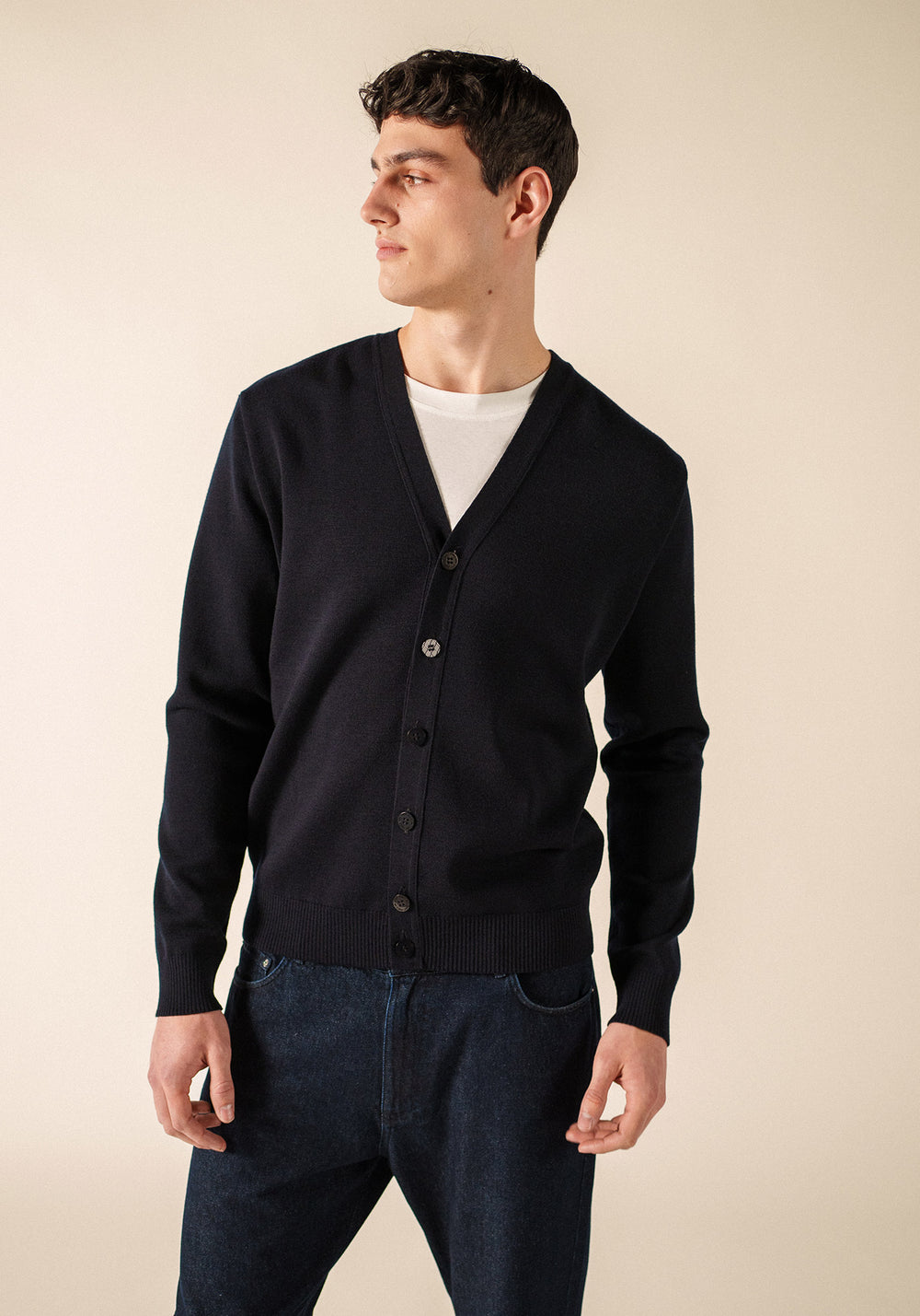 Cardigan Equipage (NAVY/ECUME)
