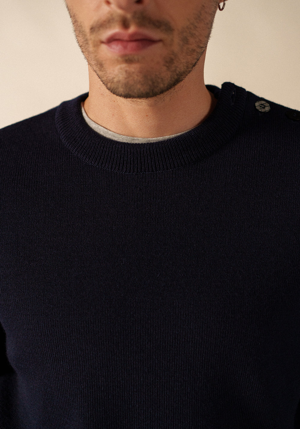 Pull marin Cancale Equipage (MARINE/ECRU)