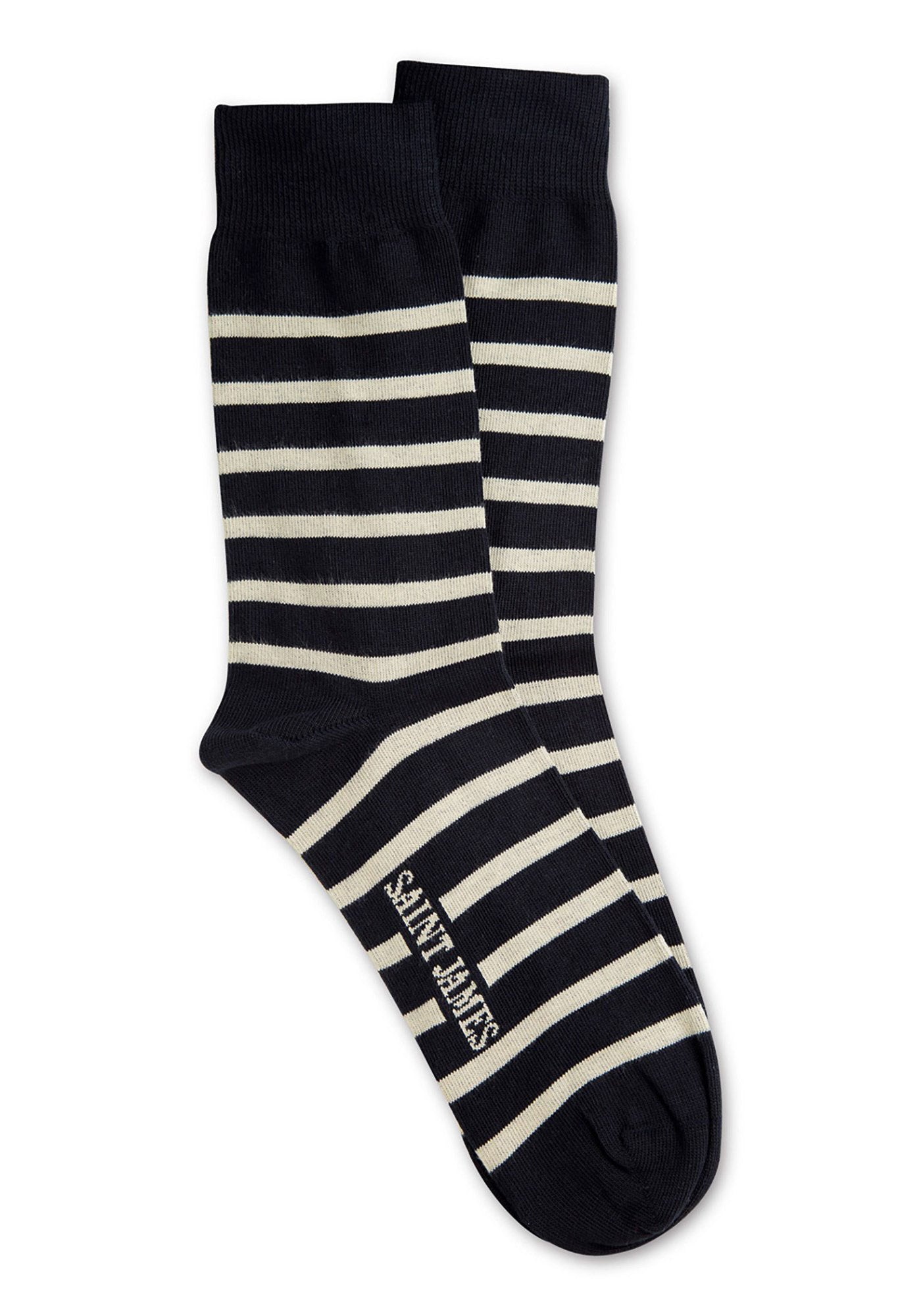 Chaussettes rayées enfant (MARINE/ECRU)