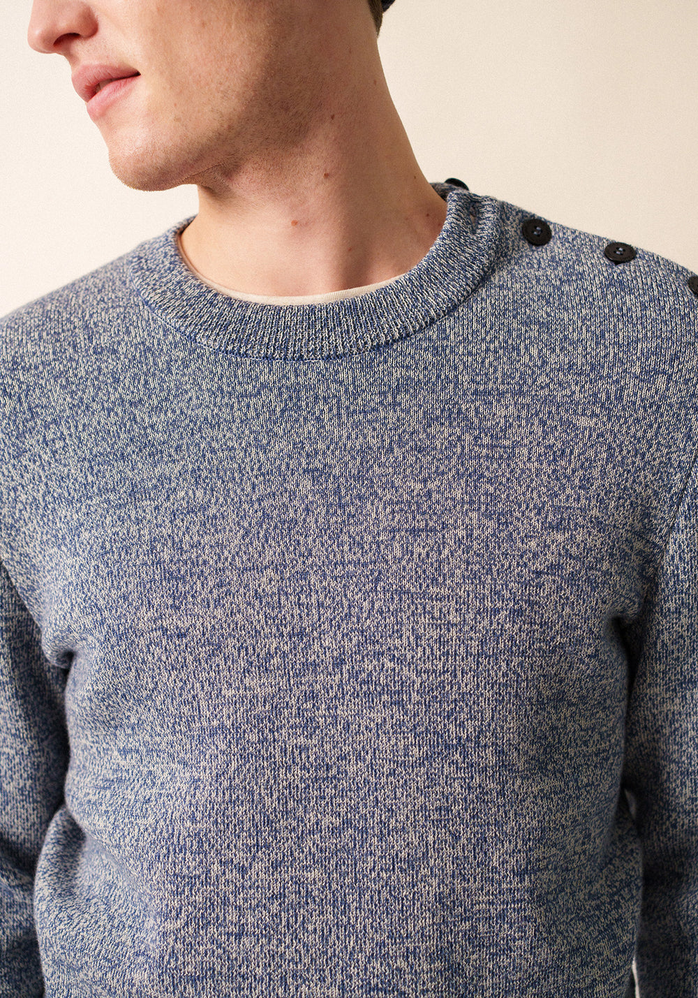 Pull marin Cancale (JEAN/ECRU)