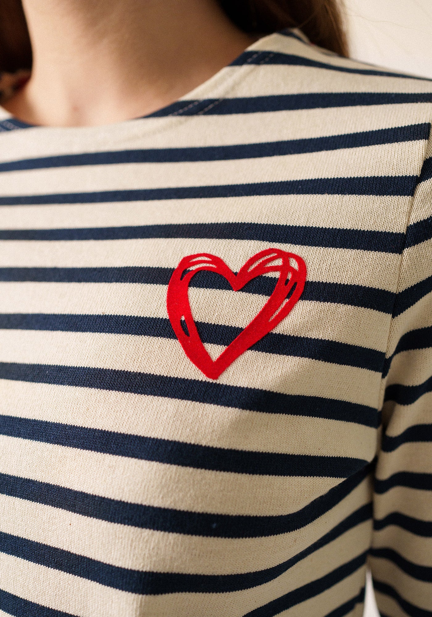Marinière Mérid'amour (ECRU/MARINE/TULIPE)