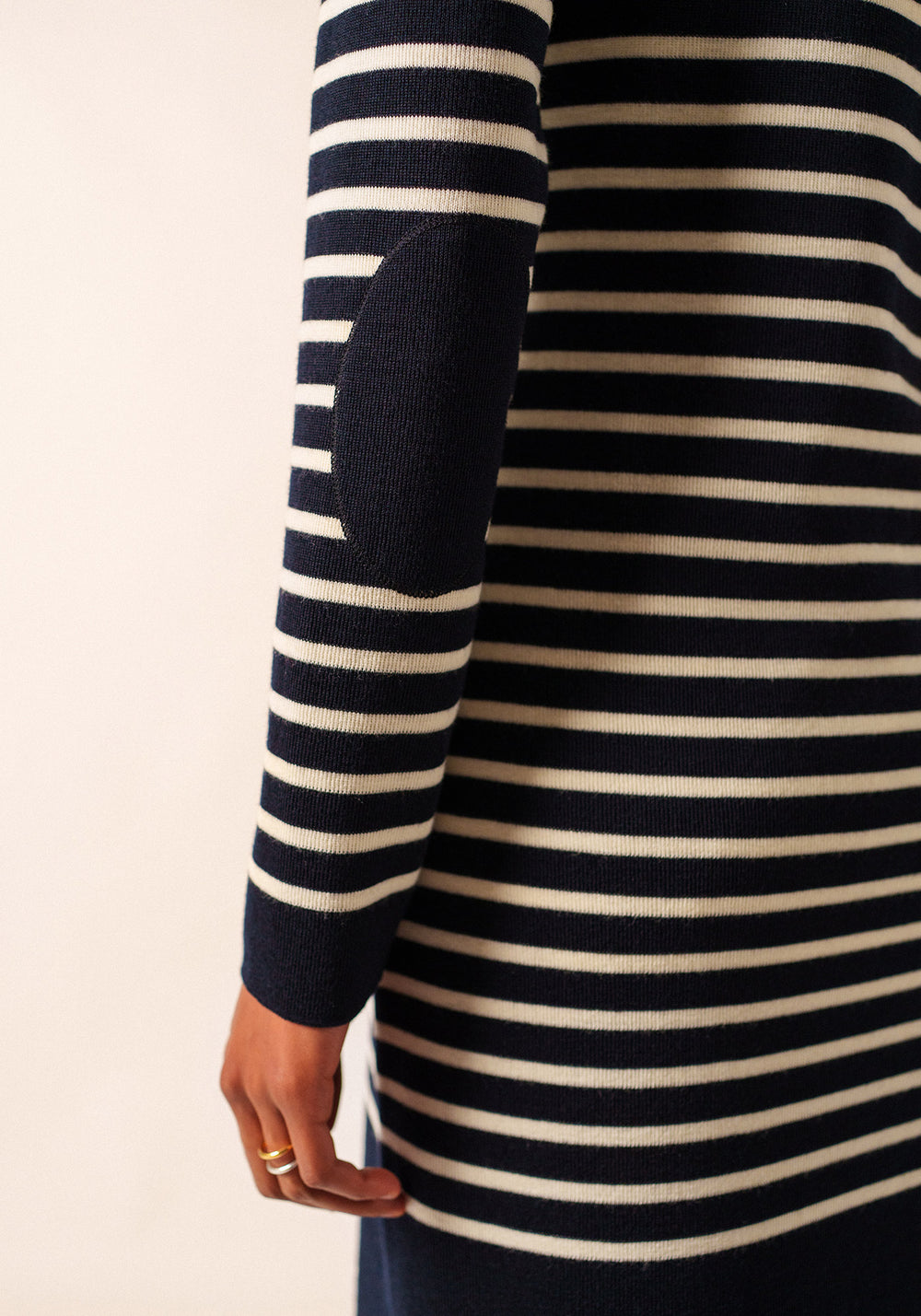 Robe pull rayée Grande Marée - en laine (NAVY/ECUME)