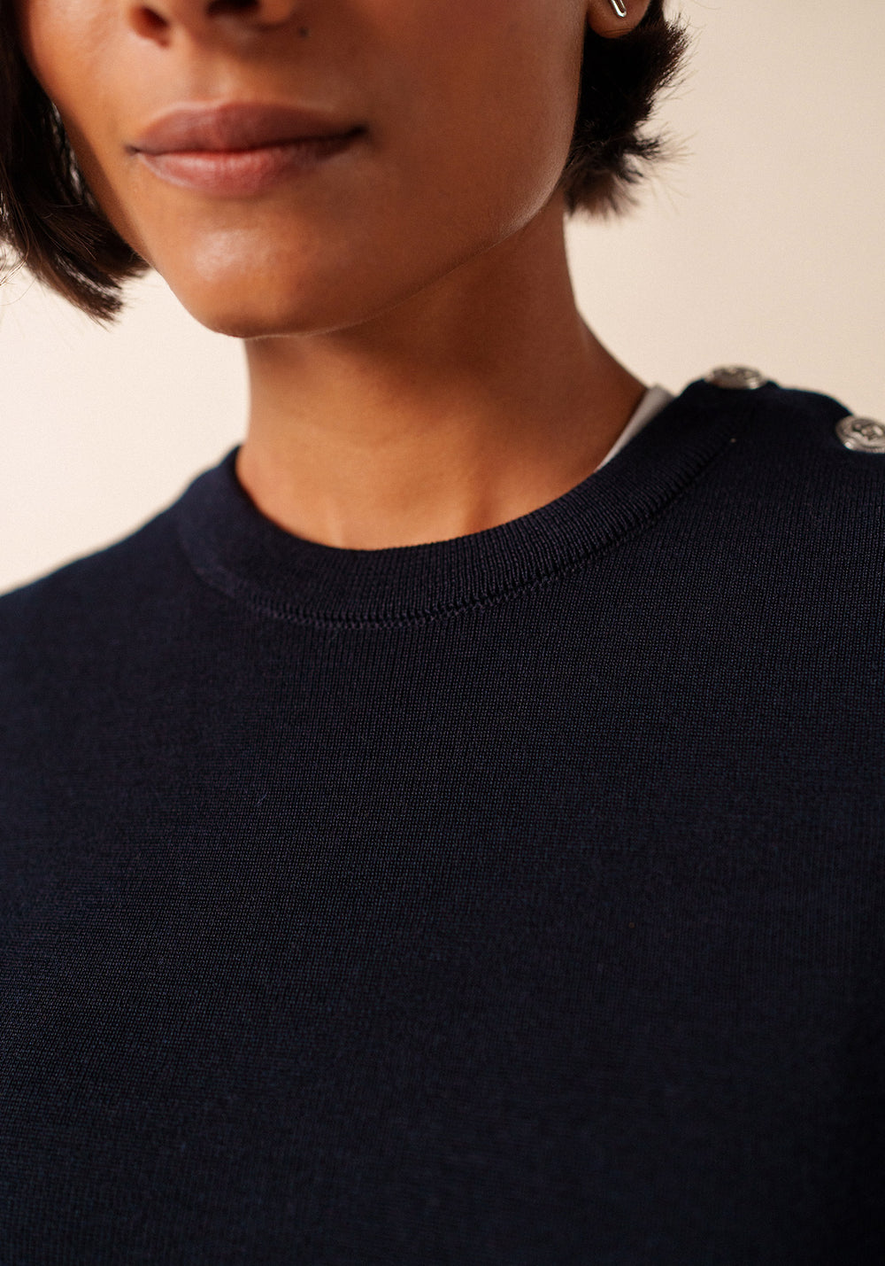 Robe pull Grande Marée - en laine (NAVY)