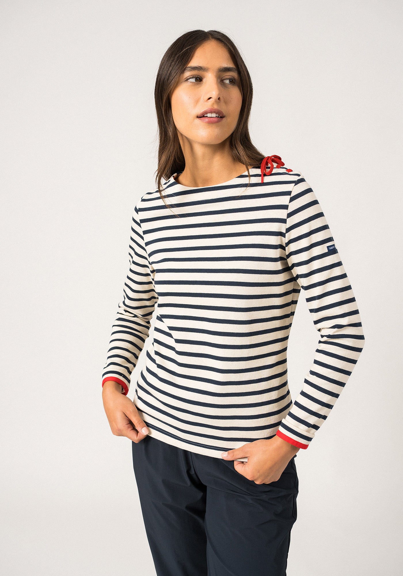 Marinière Cavalaire (ECRU/MARINE/TULIPE)