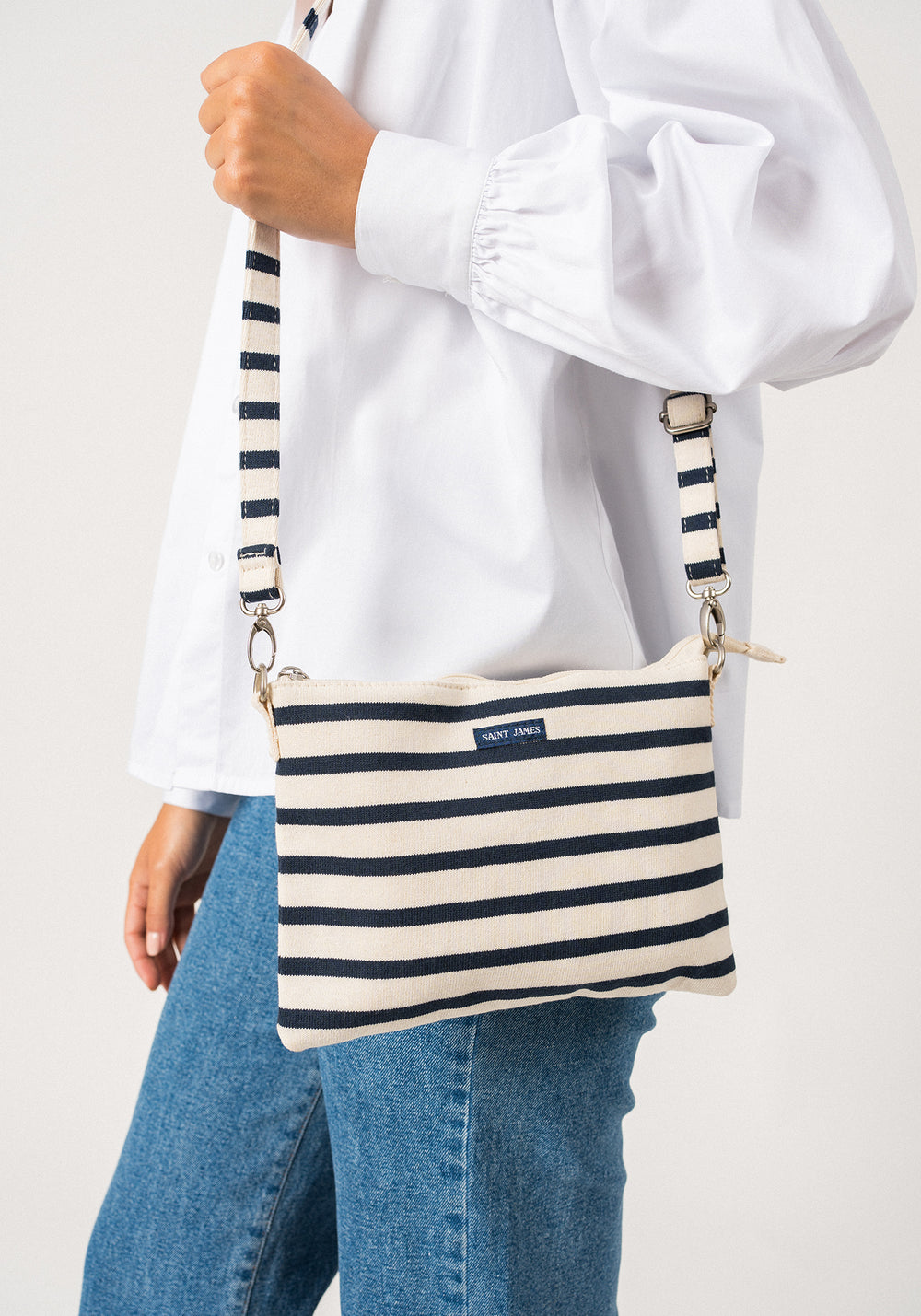 Pochette Méridien (ECRU/MARINE)