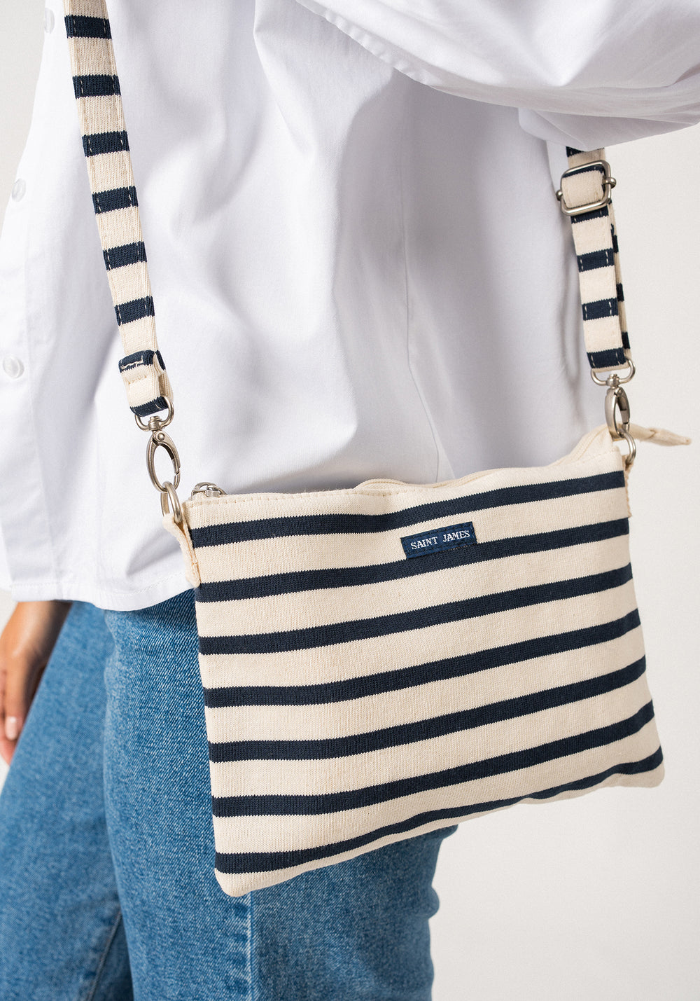 Pochette Méridien (ECRU/MARINE)