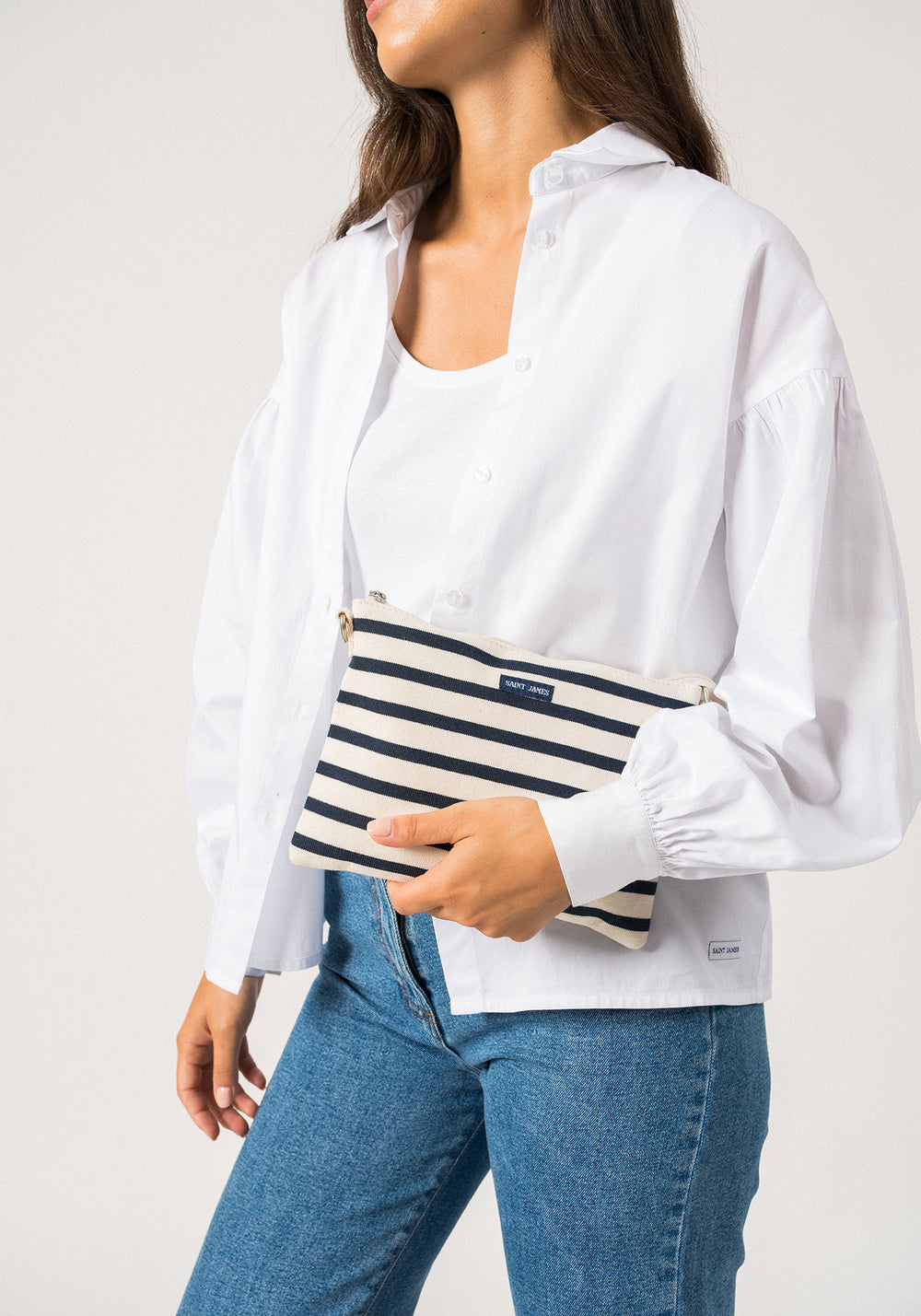 Pochette Méridien (ECRU/MARINE)