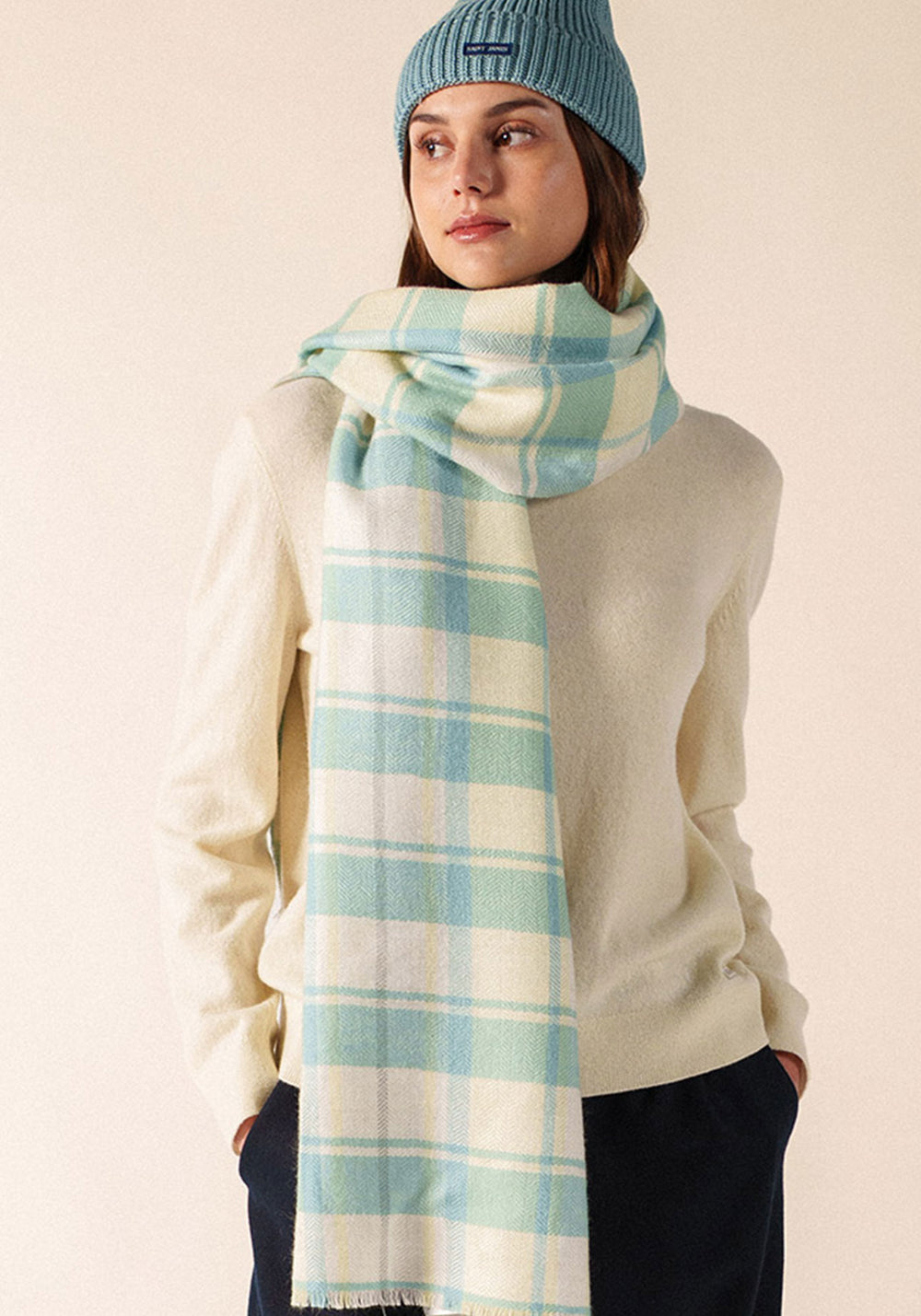 Foulard à carreaux (DOUX RELIEF)