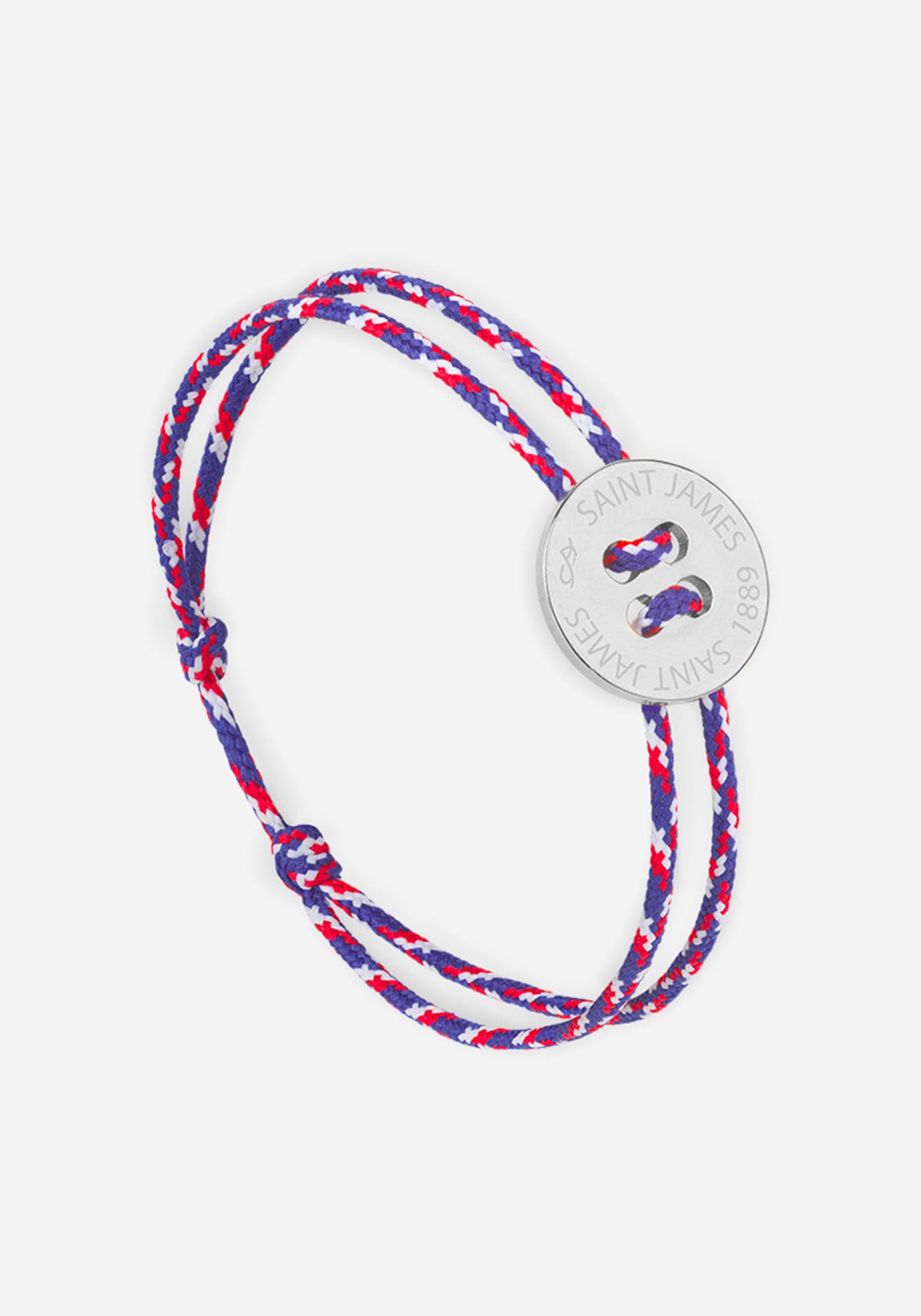 Bracelet Bouton x Le Vent à la Française (ARGENT/TRICOLORE)