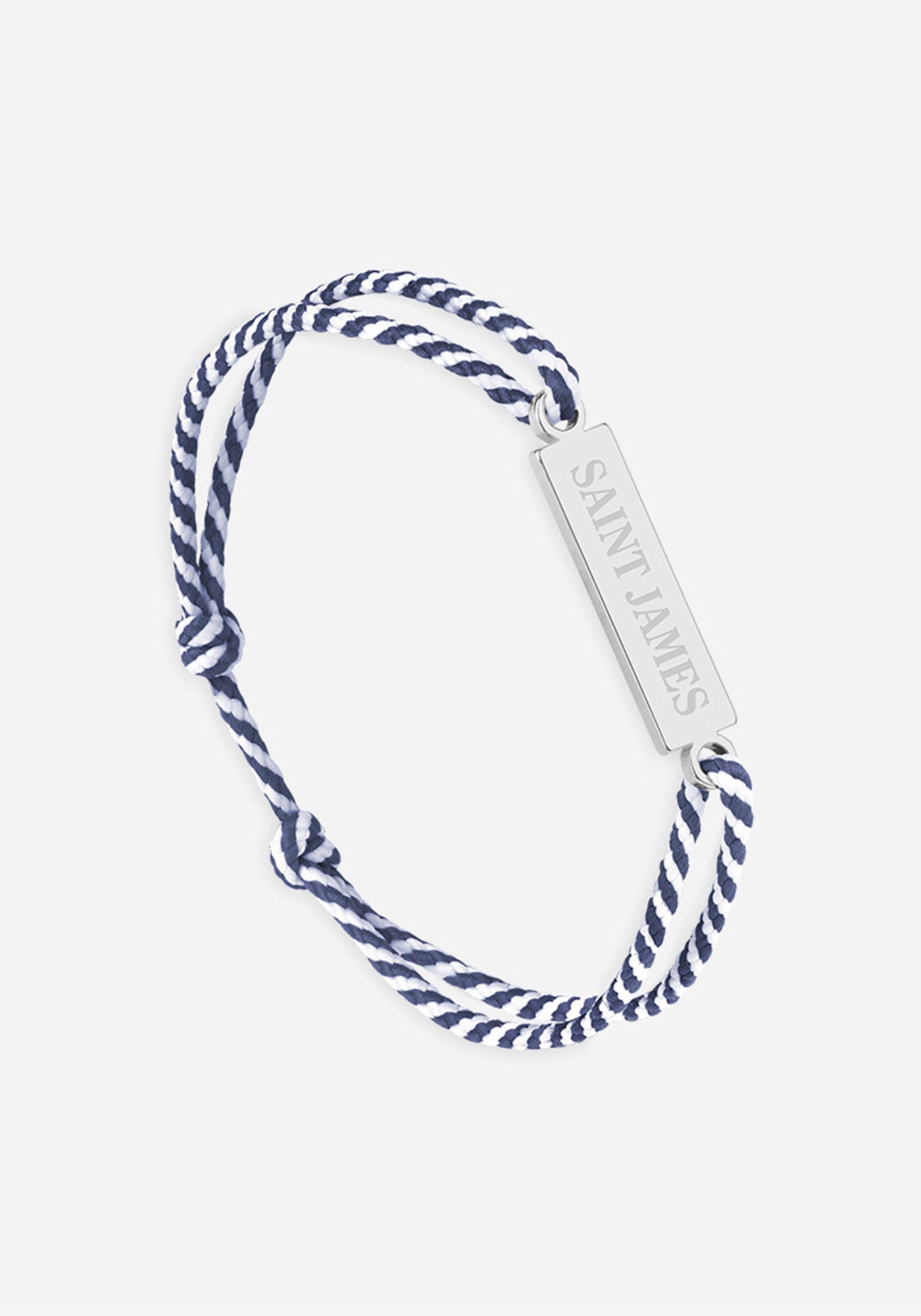 Bracelet Logo x Le Vent à la Française (ARGENT/RAYE BLANC/MARINE)