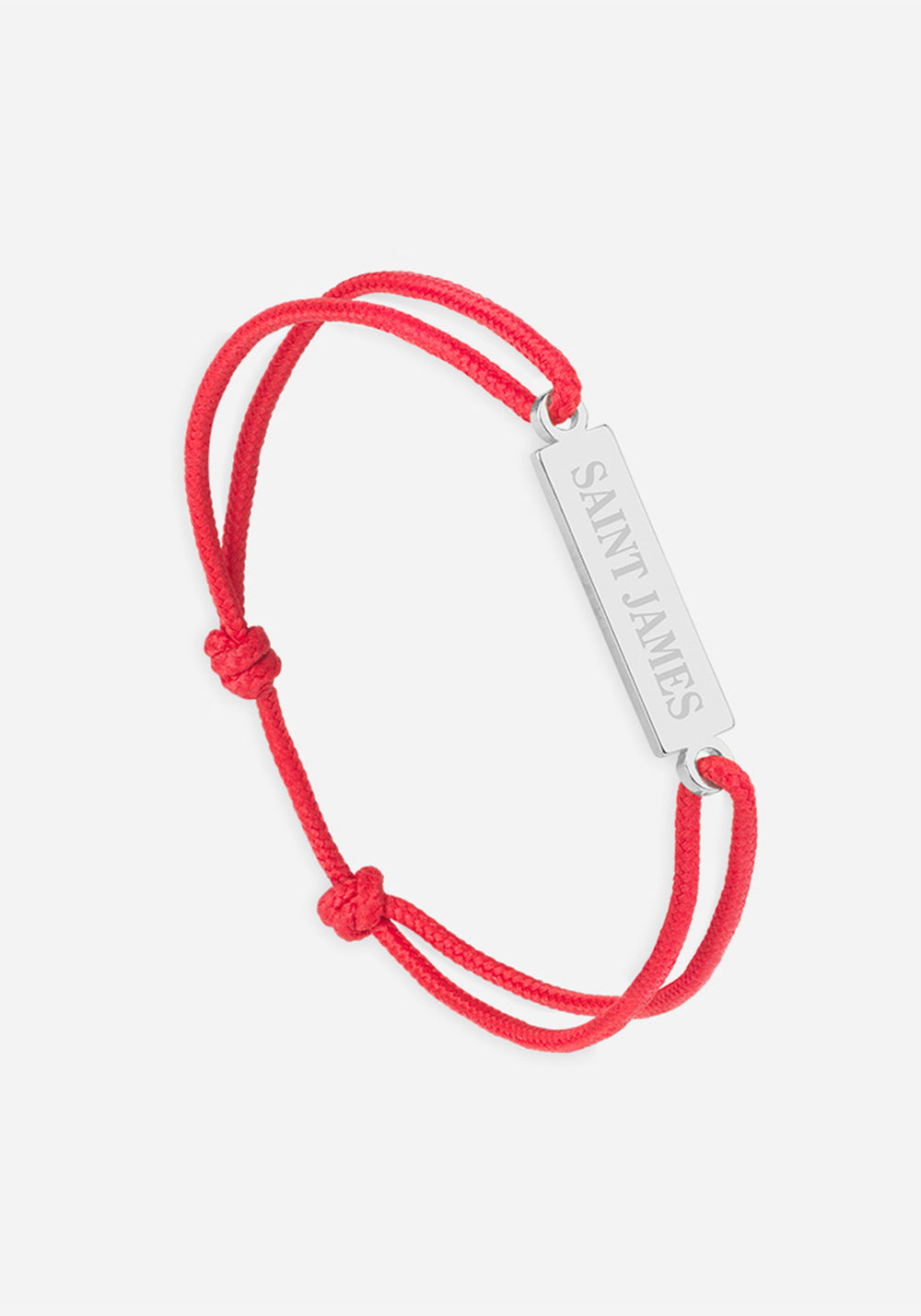 Bracelet Logo x Le Vent à la Française (ARGENT/ROUGE)