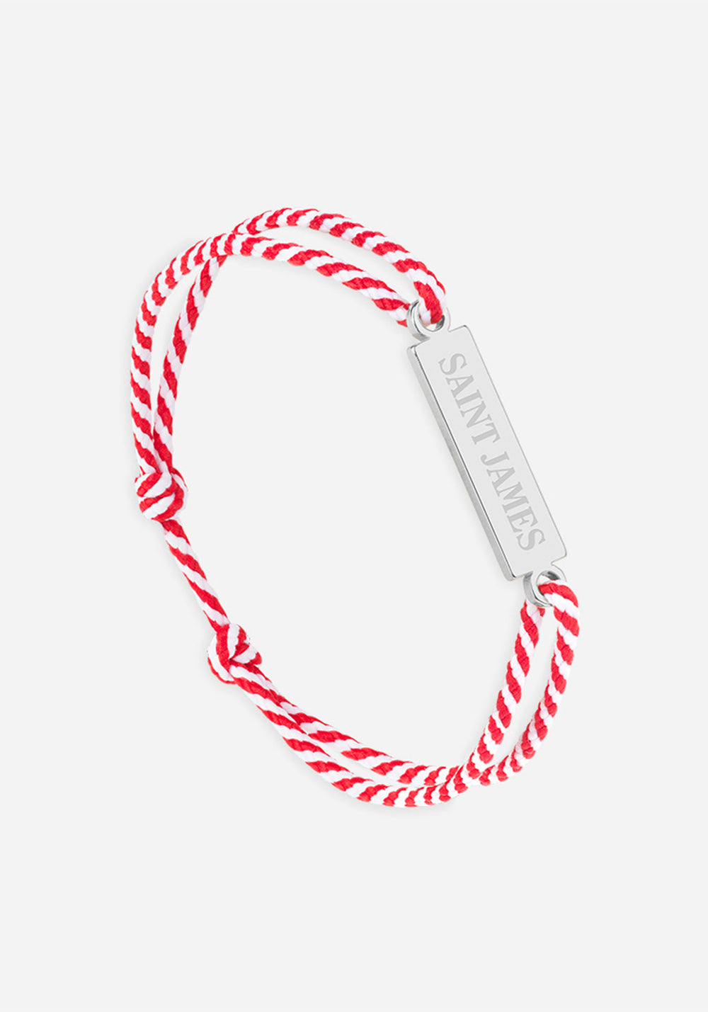 Bracelet Logo x Le Vent à la Française (ARGENT/RAYE BLANC/ROUGE)