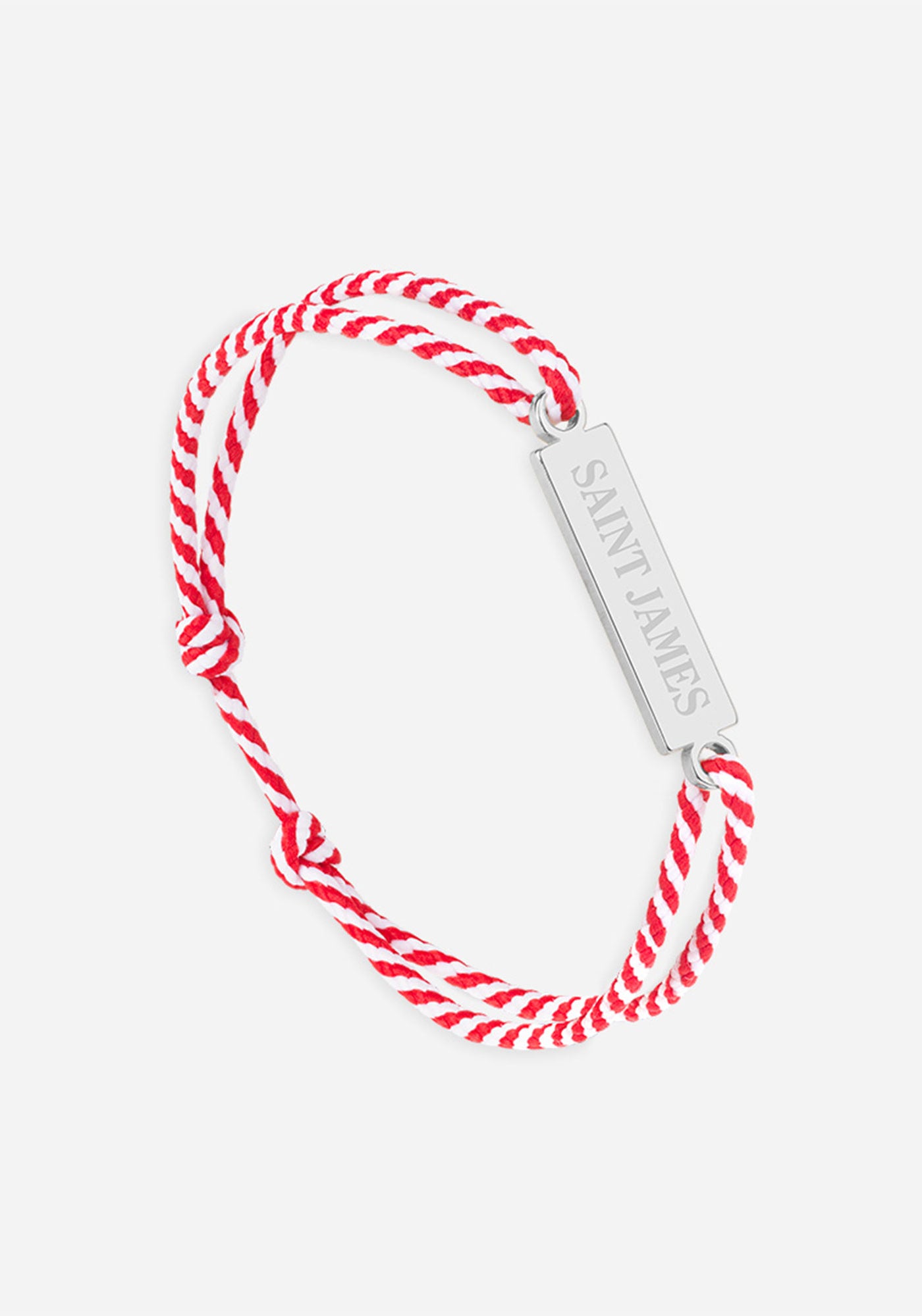 Bracelet Logo x Le Vent à la Française (ARGENT/RAYE BLANC/ROUGE)