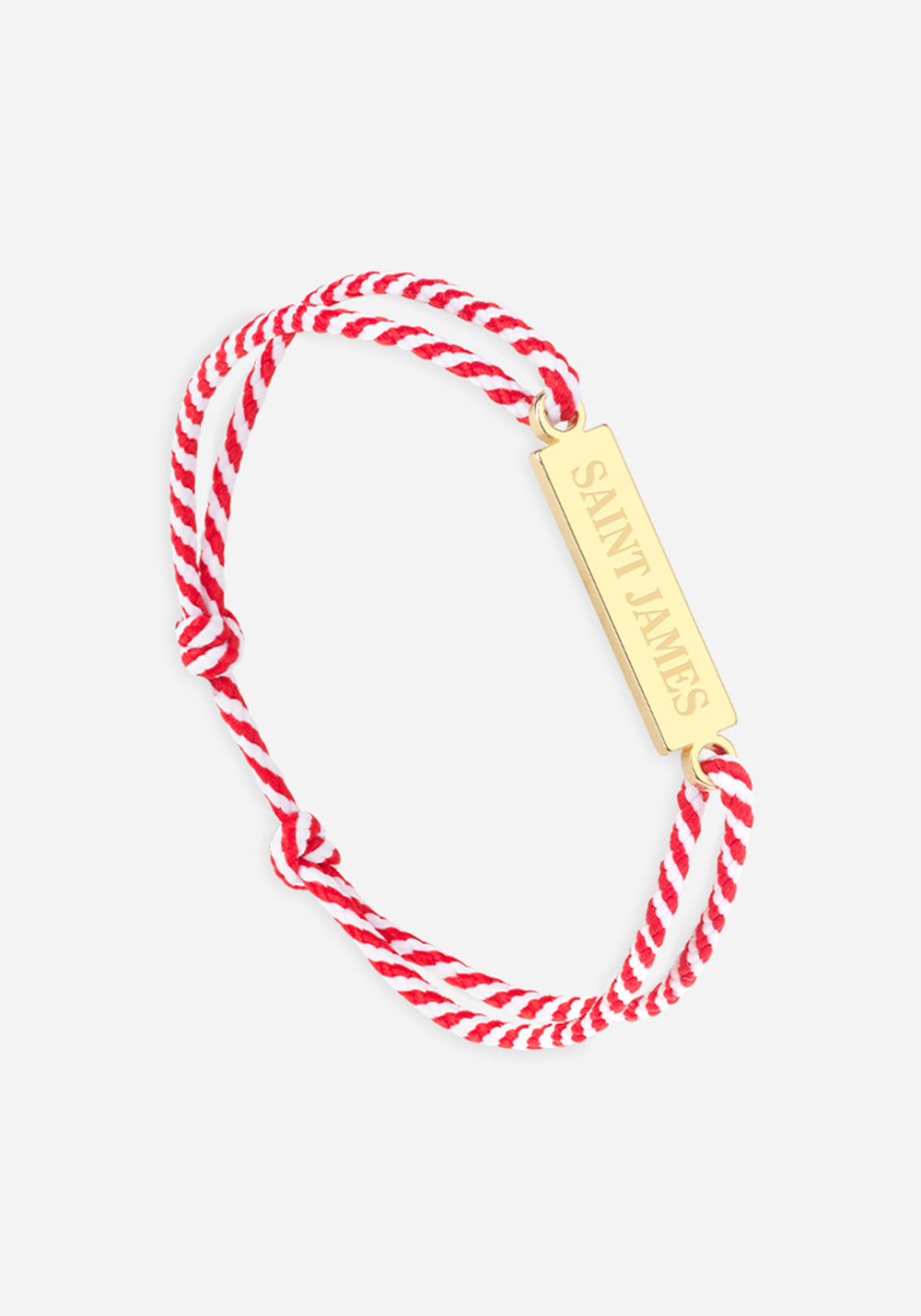 Bracelet Logo x Le Vent à la Française (OR/RAYE BLANC/ROUGE)